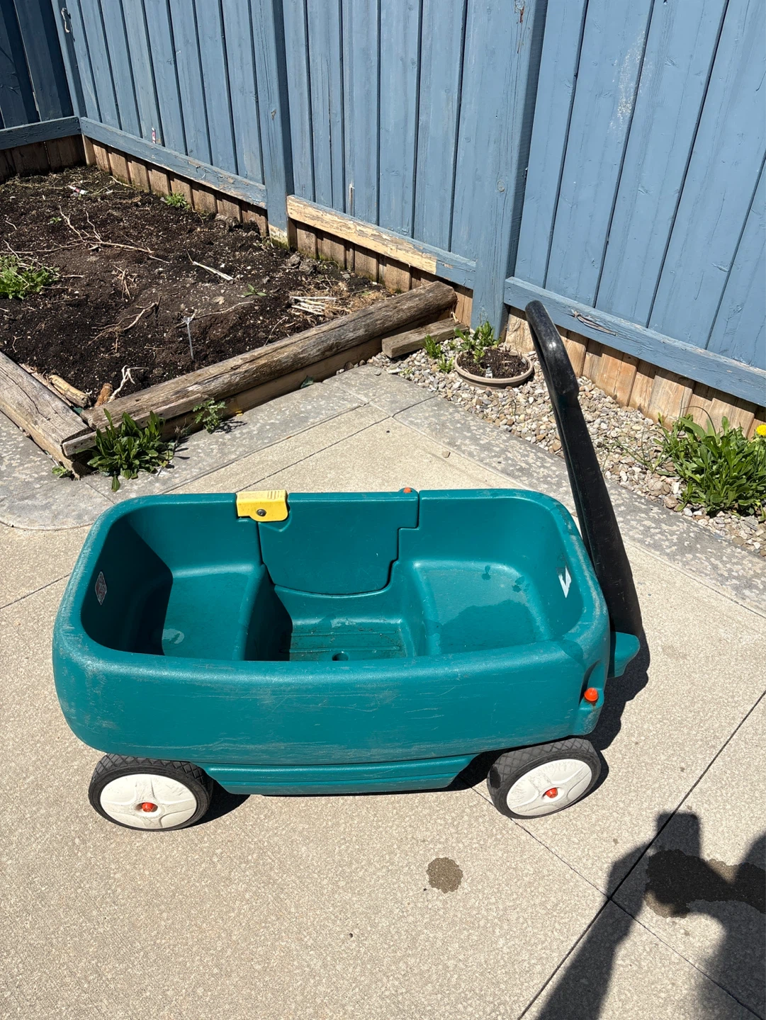 Teal Plastic Wagon