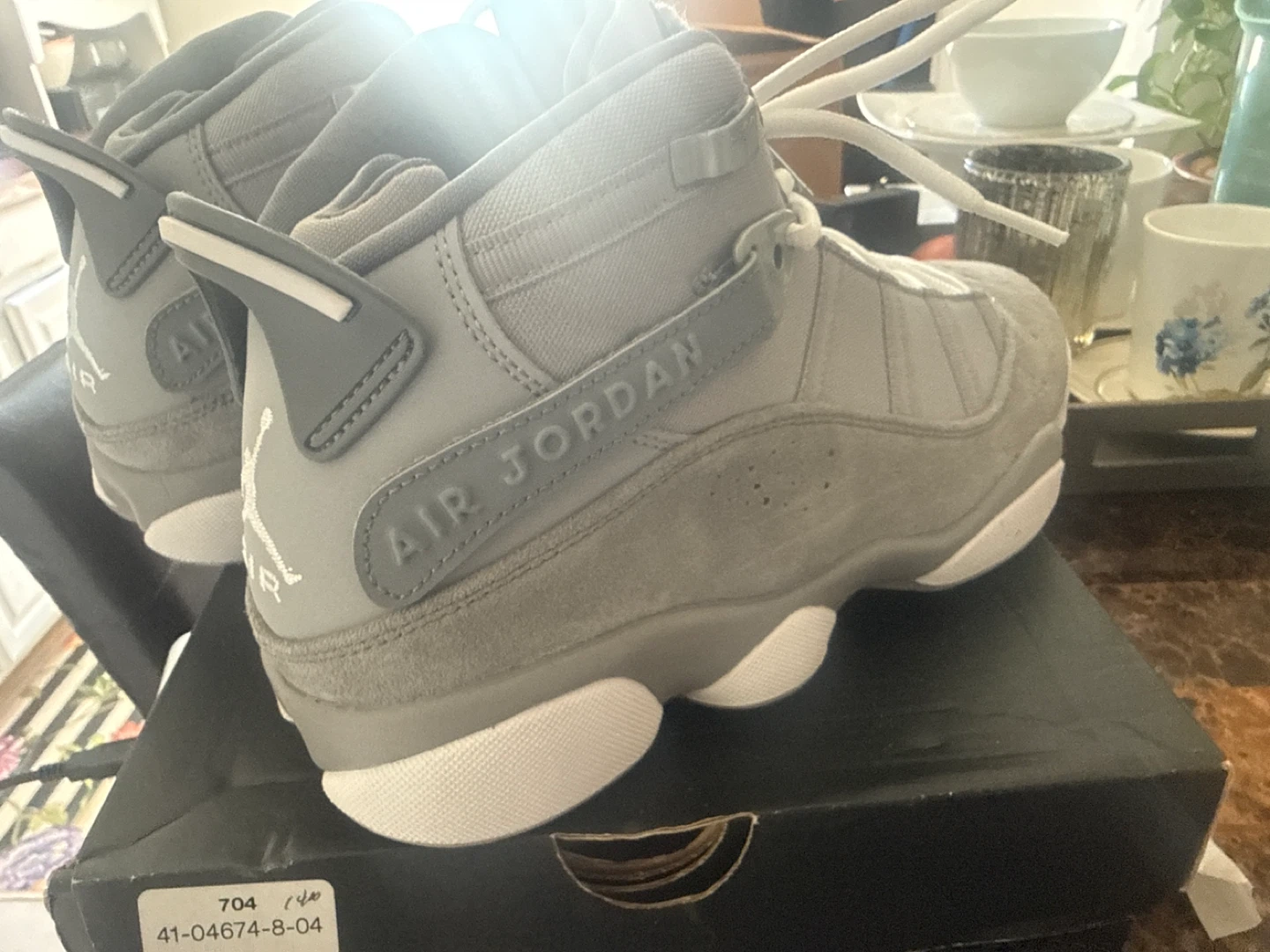 Jordan 6 Rings Matte Silver/White-Cool Grey - photo 5