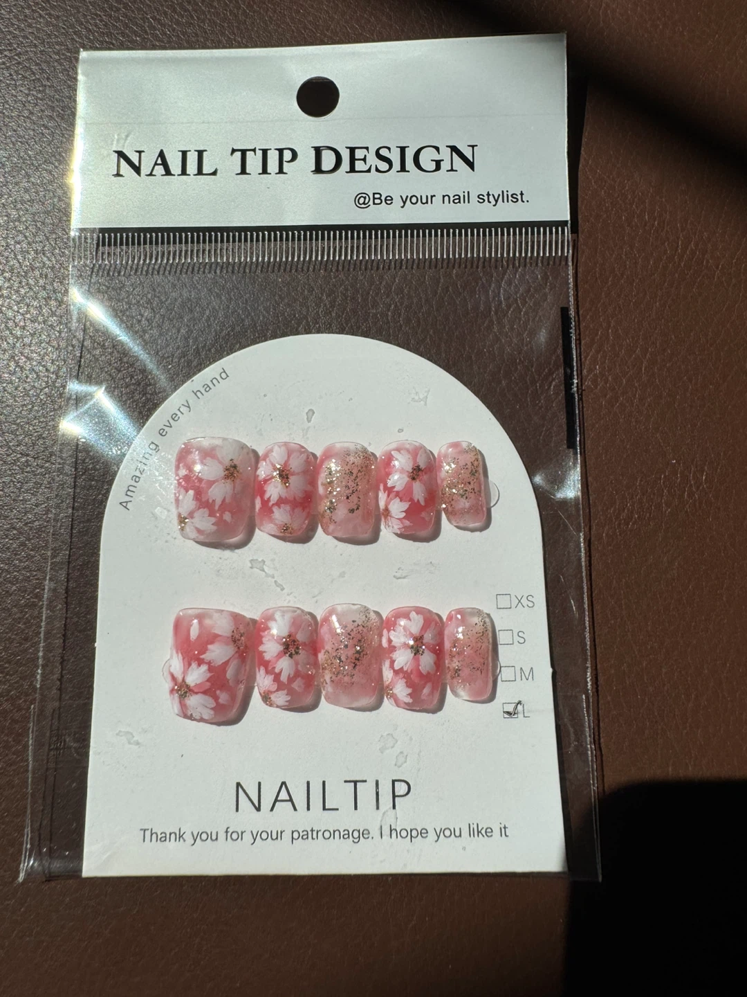 Handmade Press On Nails - Floral Pattern