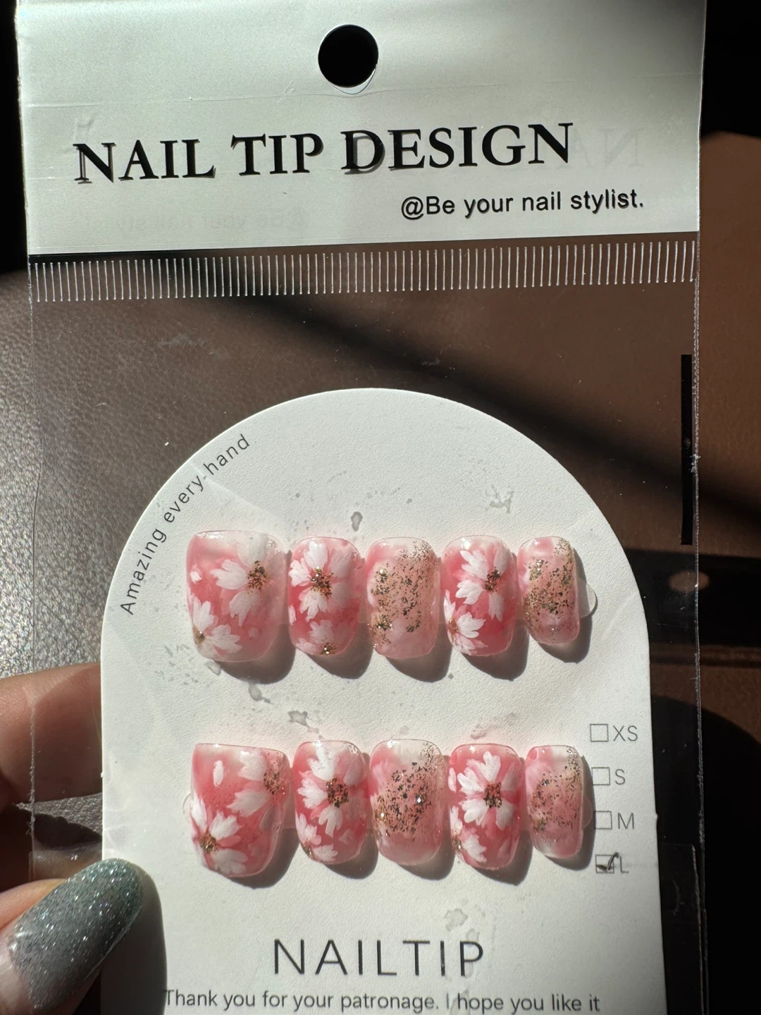 Handmade Press On Nails - Floral Pattern - photo 2