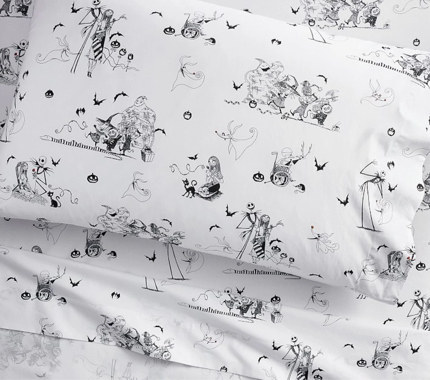 The Nightmare Before Christmas Organic Sheet Set & Pillowcases - photo 2