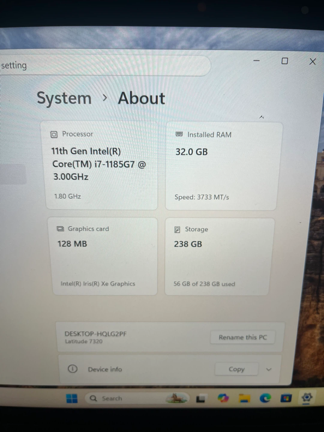 Dell Latitude 7320 Touchscreen i7/32gb ram /256gb SSD - photo 3