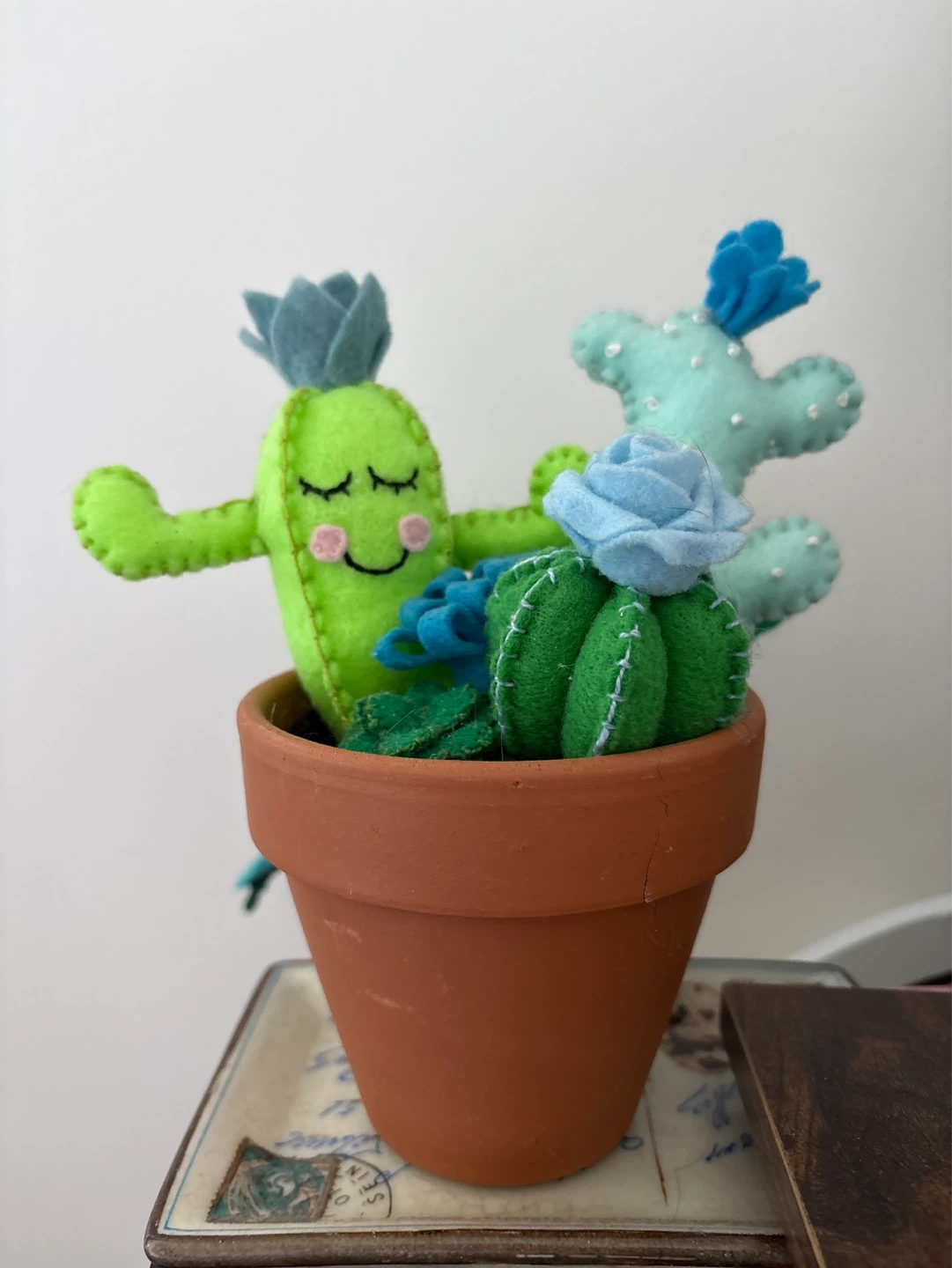 Felt Cactus Plant Decor