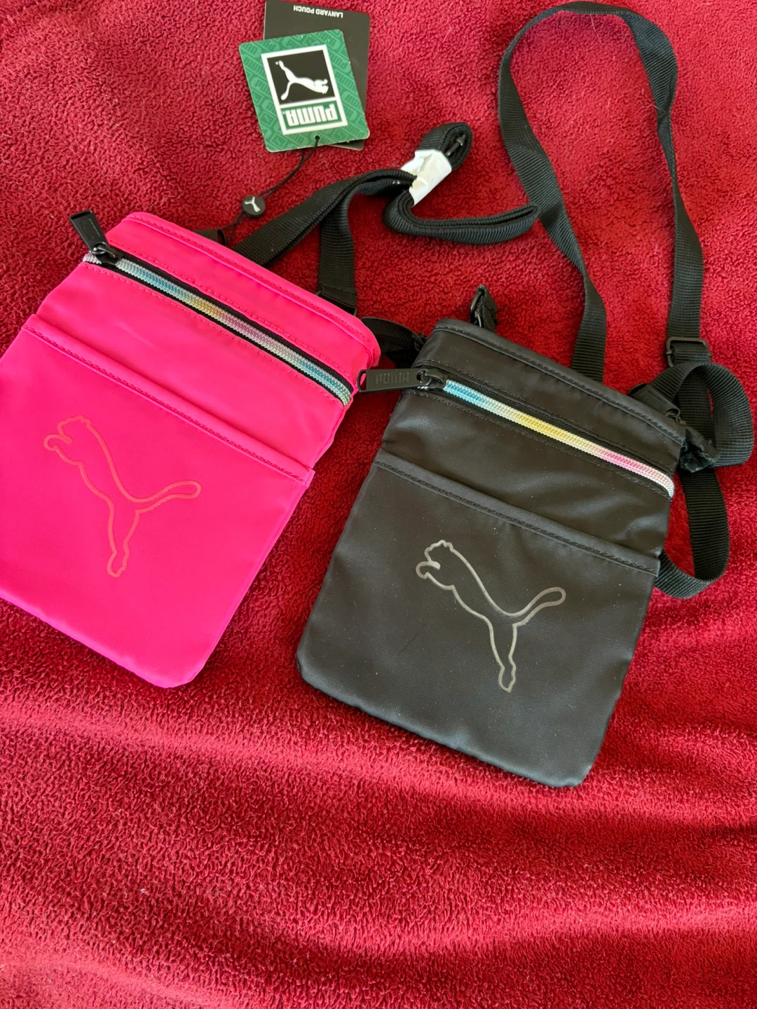 Lot de 2 pochettes Puma - Rose et Noir