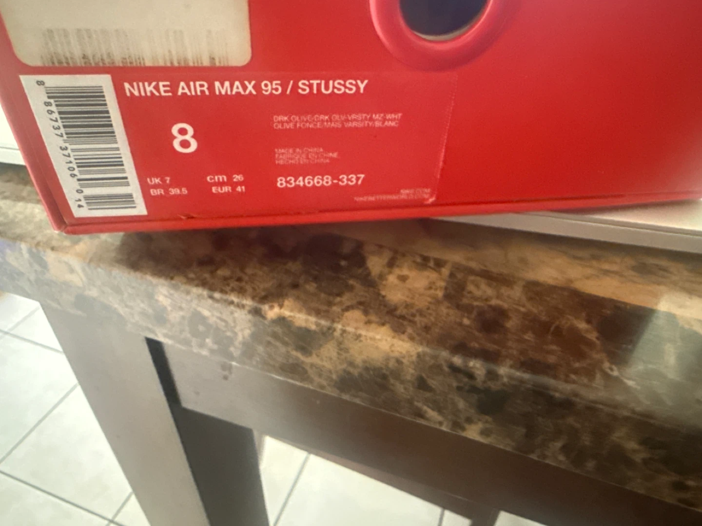 Nike Air Max 95 / Stussy Olive Green Size 8
