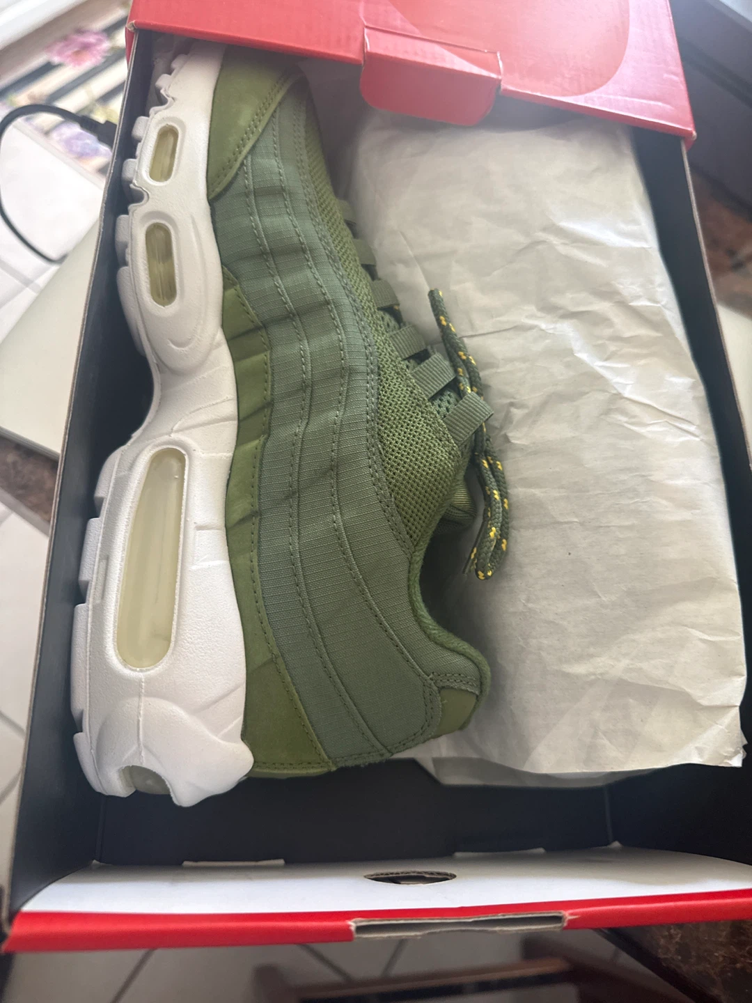 Nike Air Max 95 / Stussy Olive Green Size 8 - photo 2