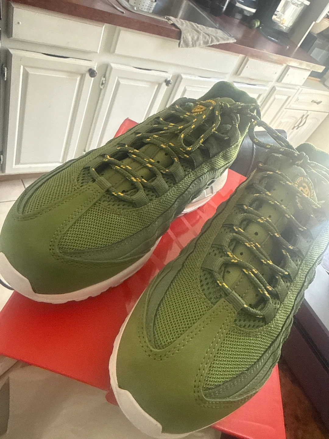 Nike Air Max 95 / Stussy Olive Green Size 8 - photo 3