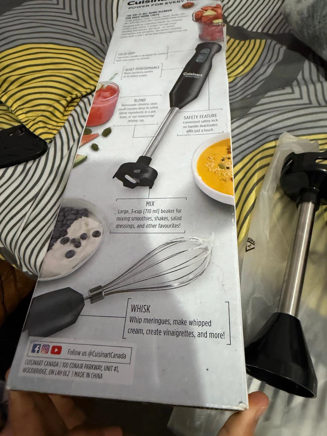 Hand Blender with Whisk and Beaker