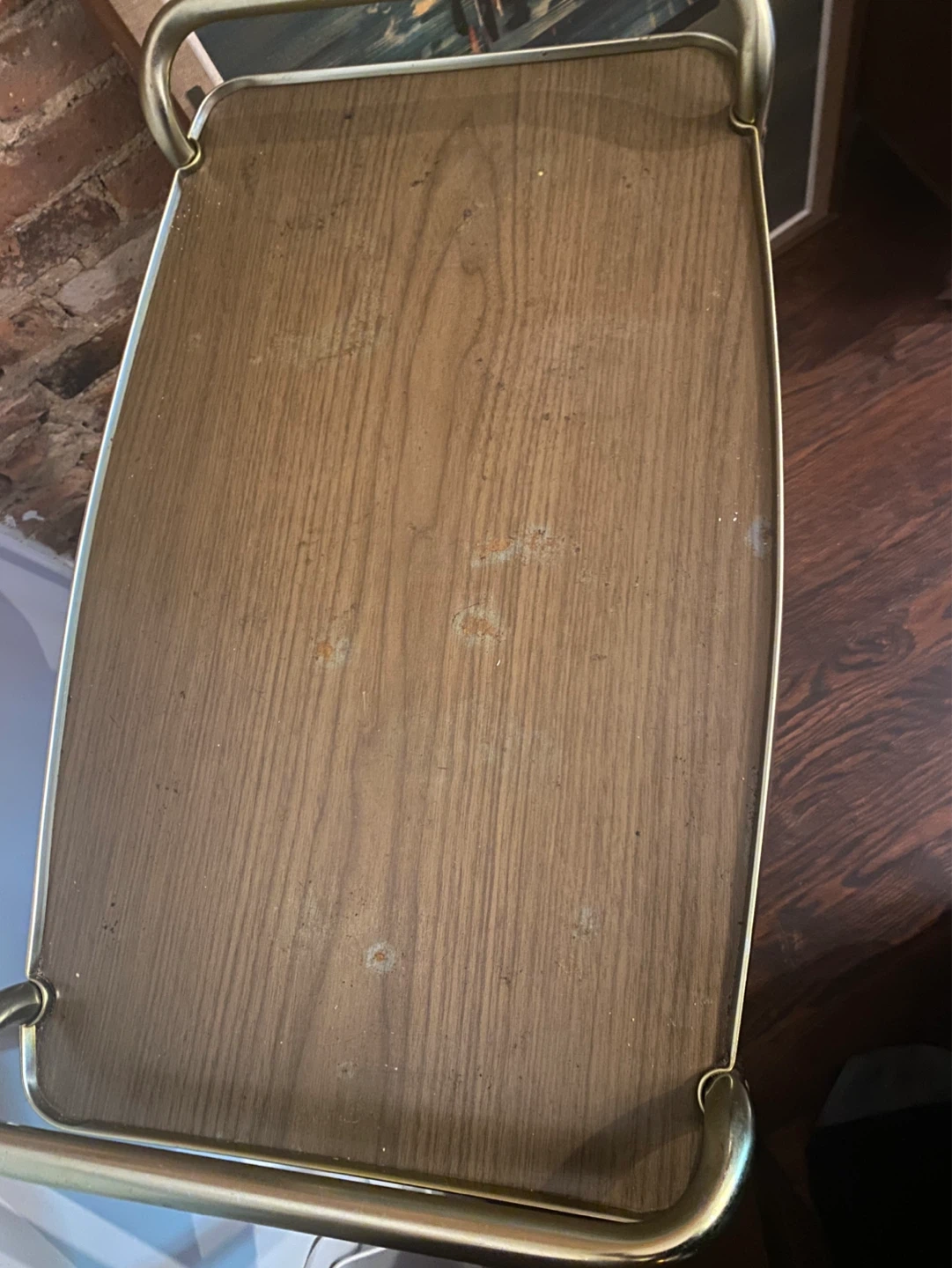Vintage MCM 2-Tier Bar Cart - photo 3