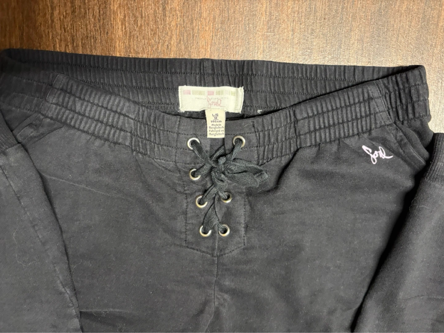 🆓 Black Joggers - Size L/G (12) - photo 5