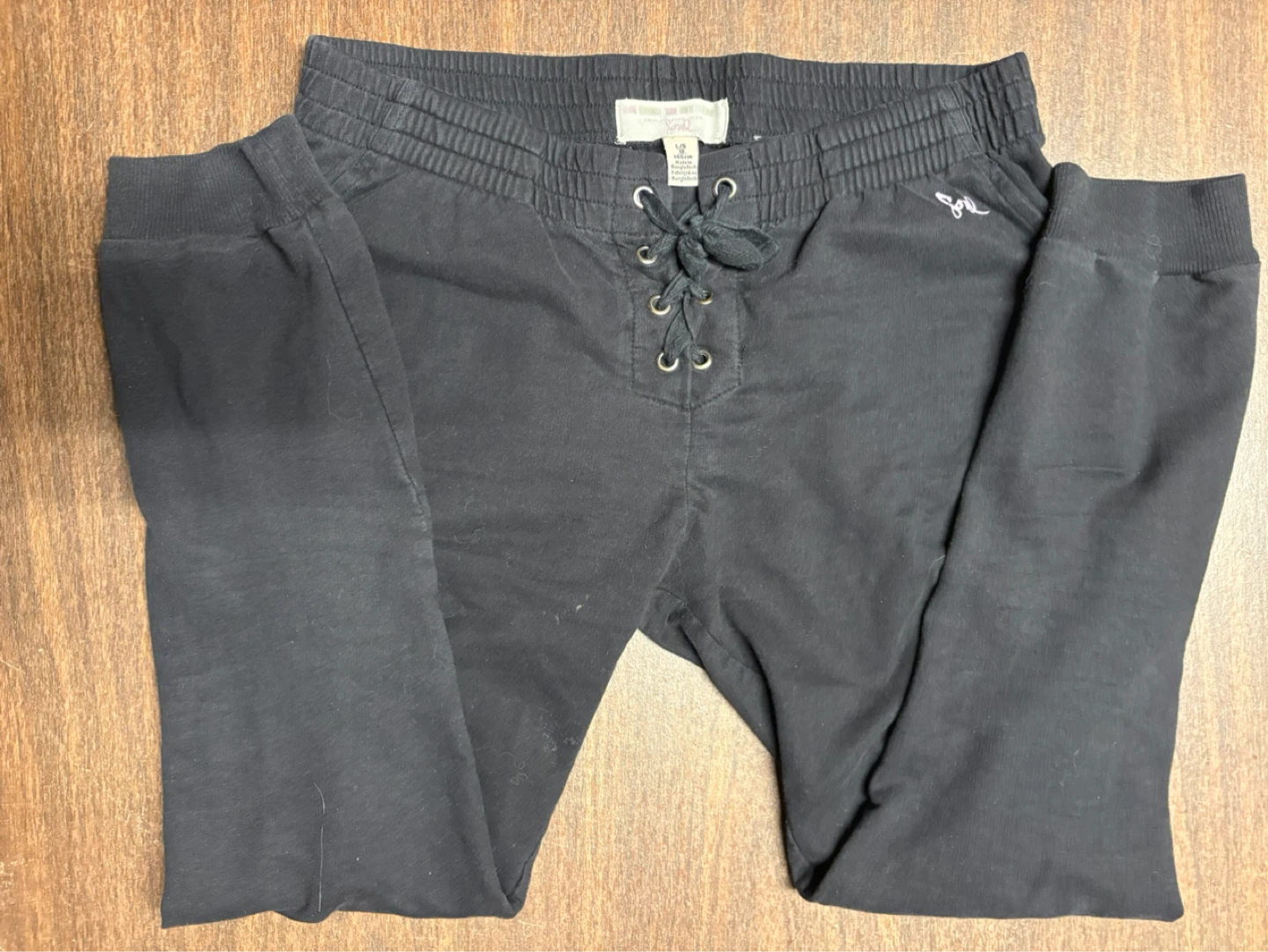 🆓 Black Joggers - Size L/G (12) - photo 2