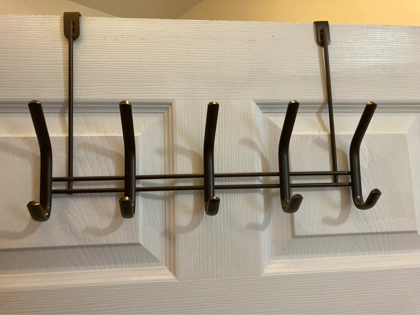 Over the Door Hook Rack - 6 Hooks - Two available