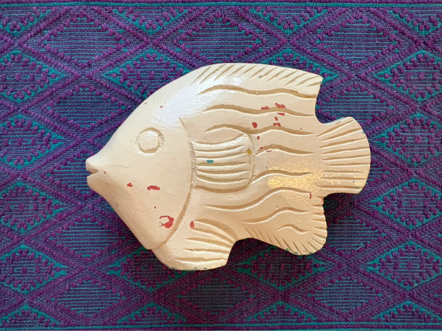 Carved Wooden Fish Decor - photo 3