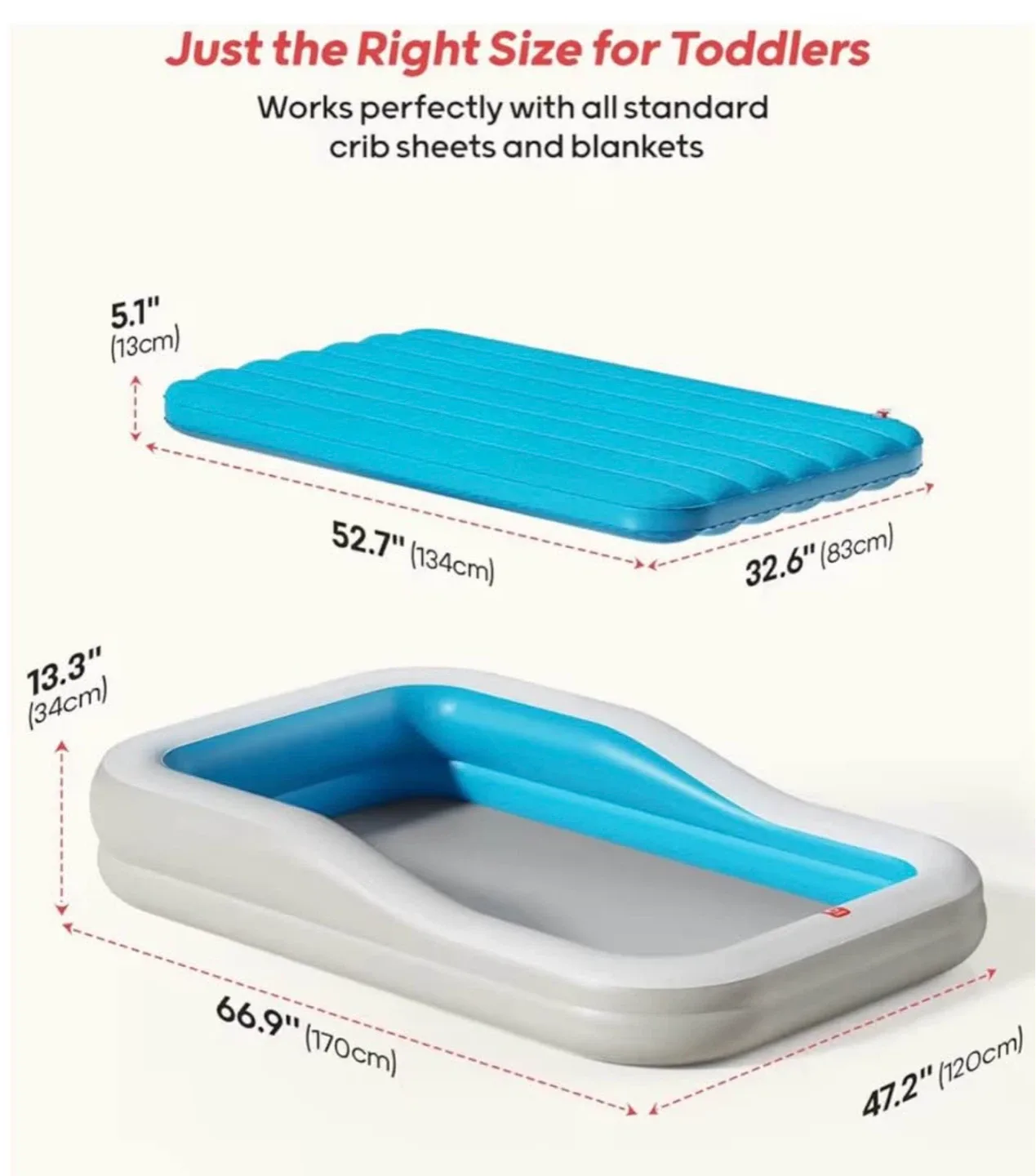 👶🏻 Inflatable Toddler Travel Bed👶🏻 - photo 2