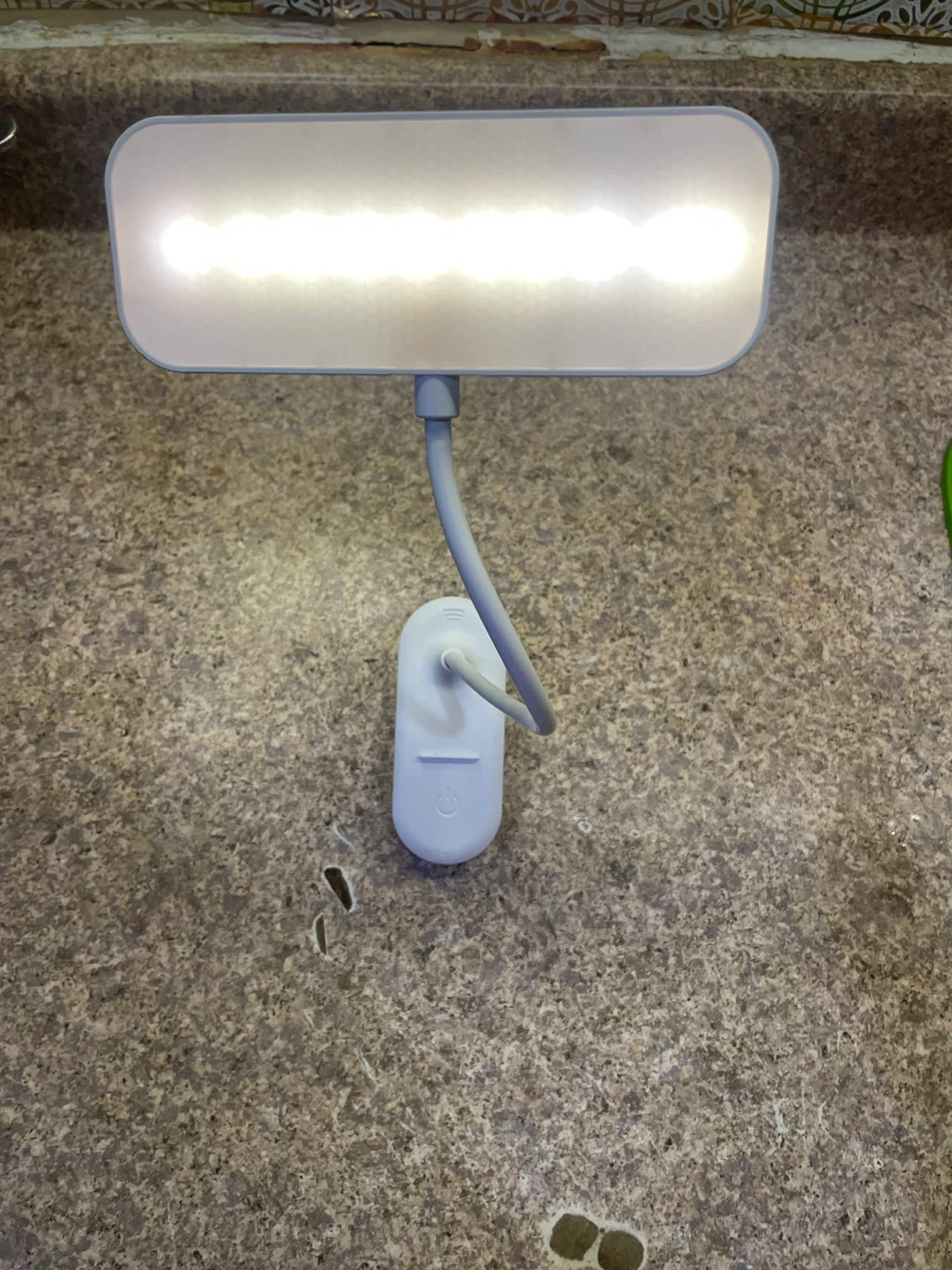 White LED Clip-On Desk Lamp