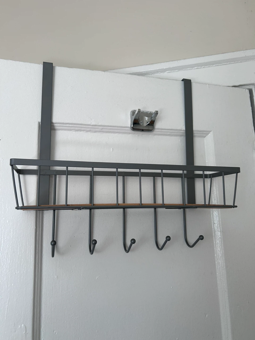 Over-the-Door Organizer Rack with Hooks - photo 3