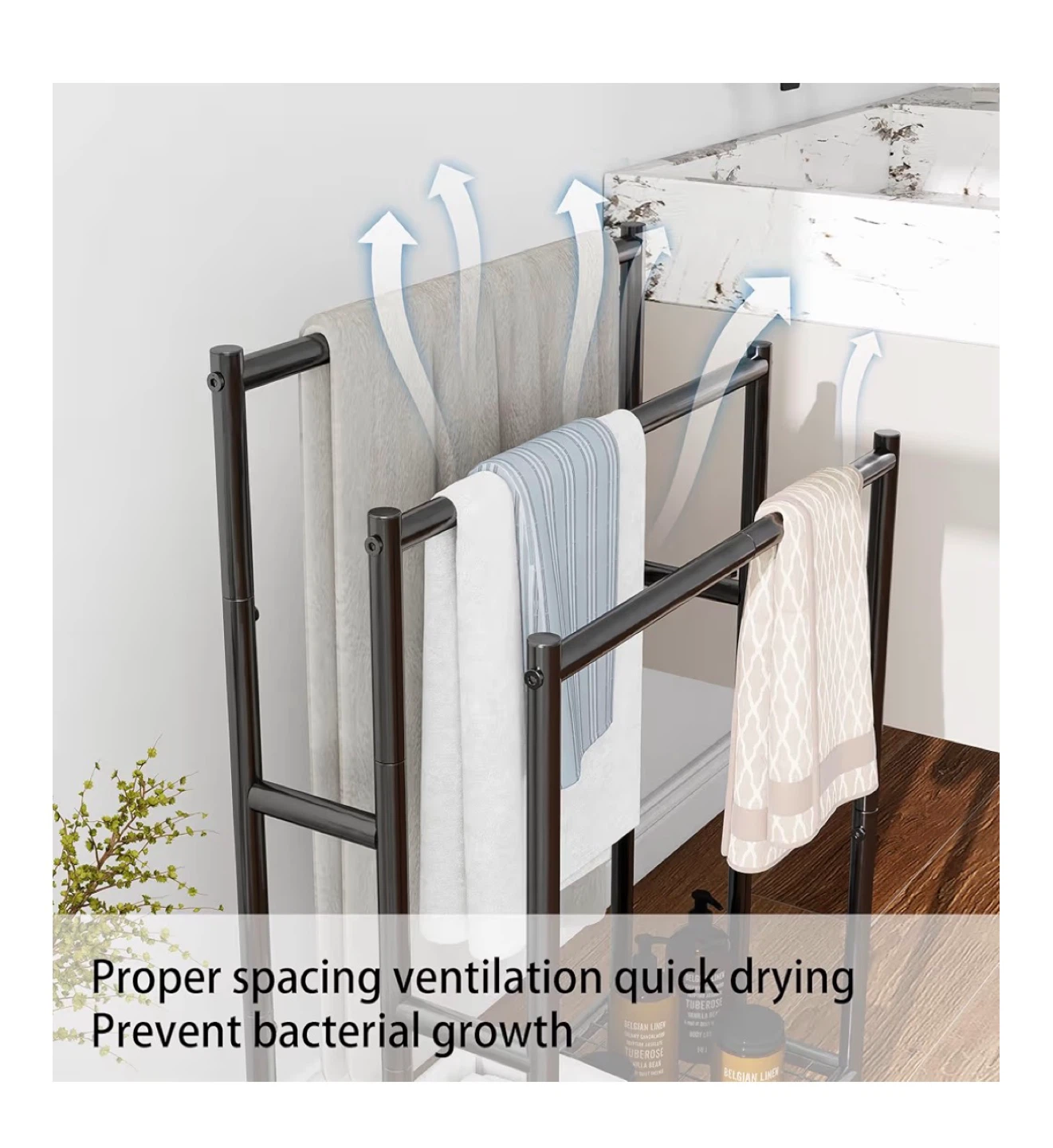 3-Tier Metal Towel Rack - photo 5