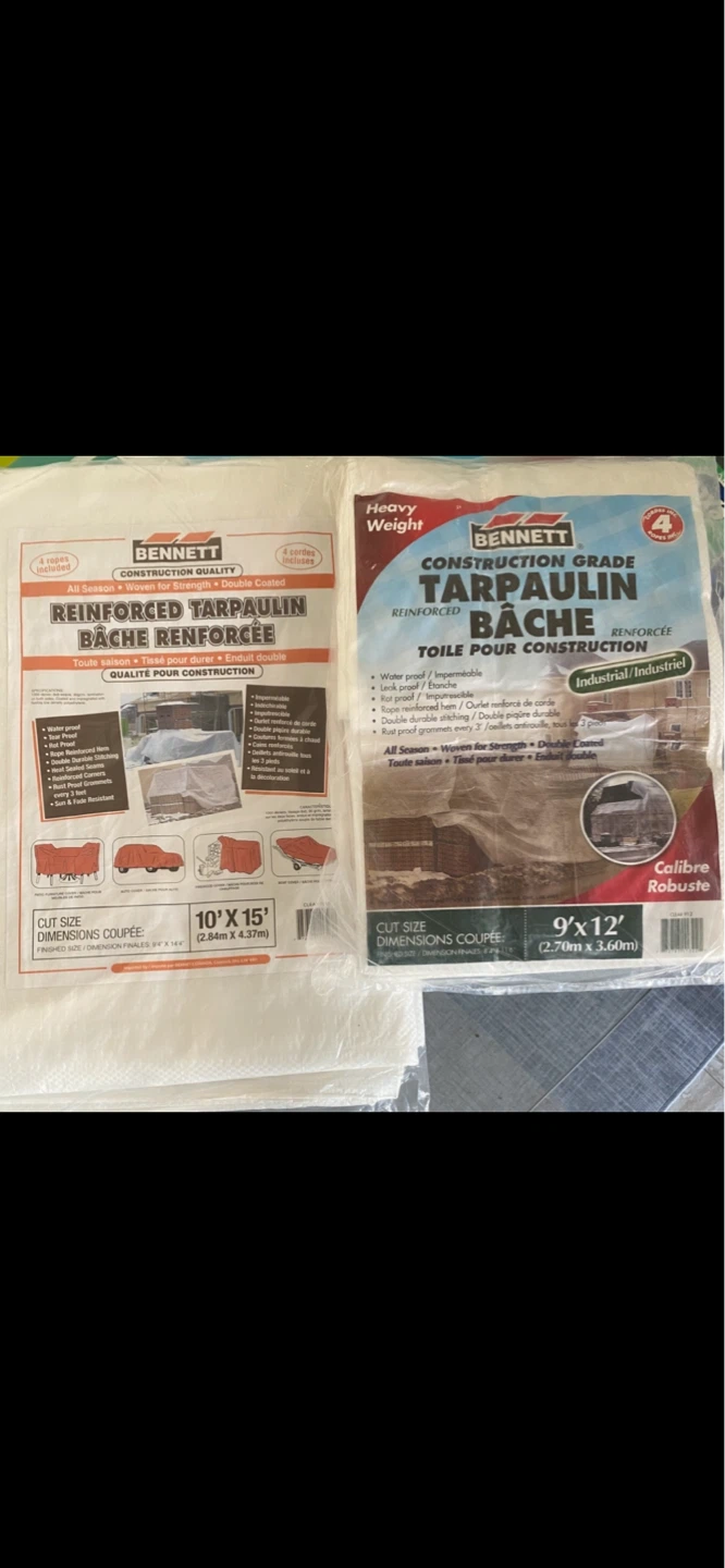 Get Ready For Camping Season ! Two Waterproof Tarps - photo 3