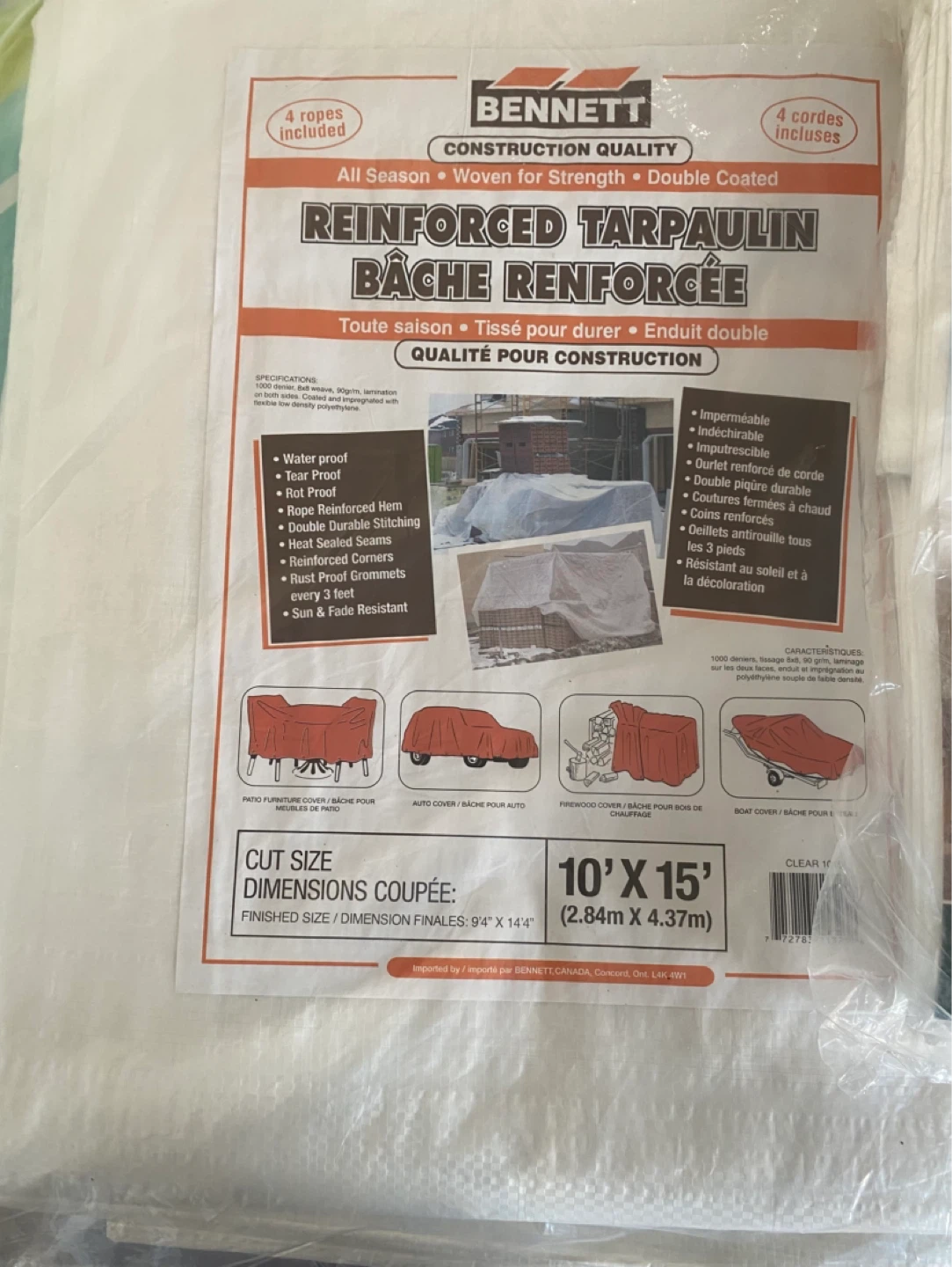 Get Ready For Camping Season ! Two Waterproof Tarps - photo 4