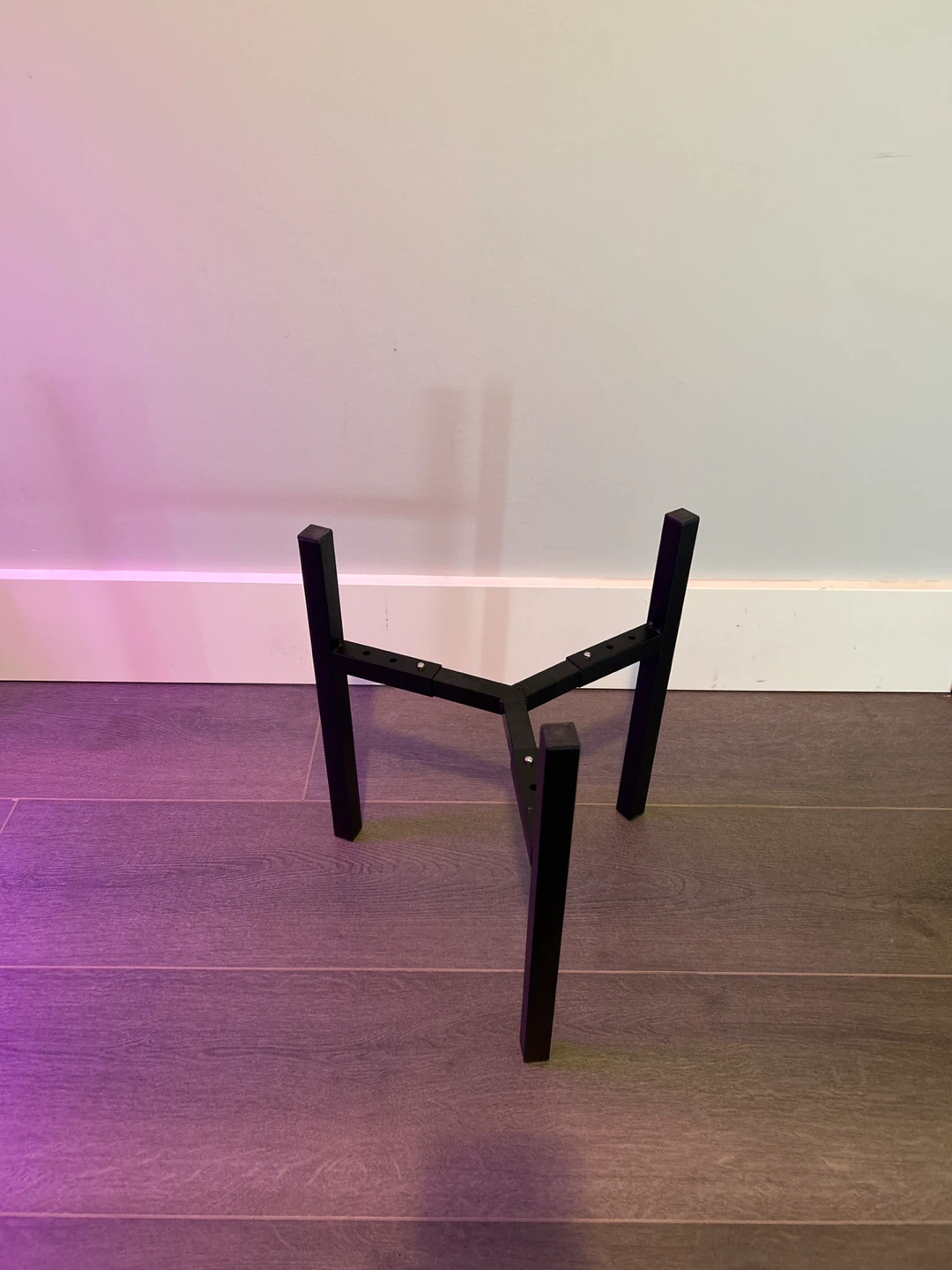 Black Metal Adjustable Plant Stand - photo 2