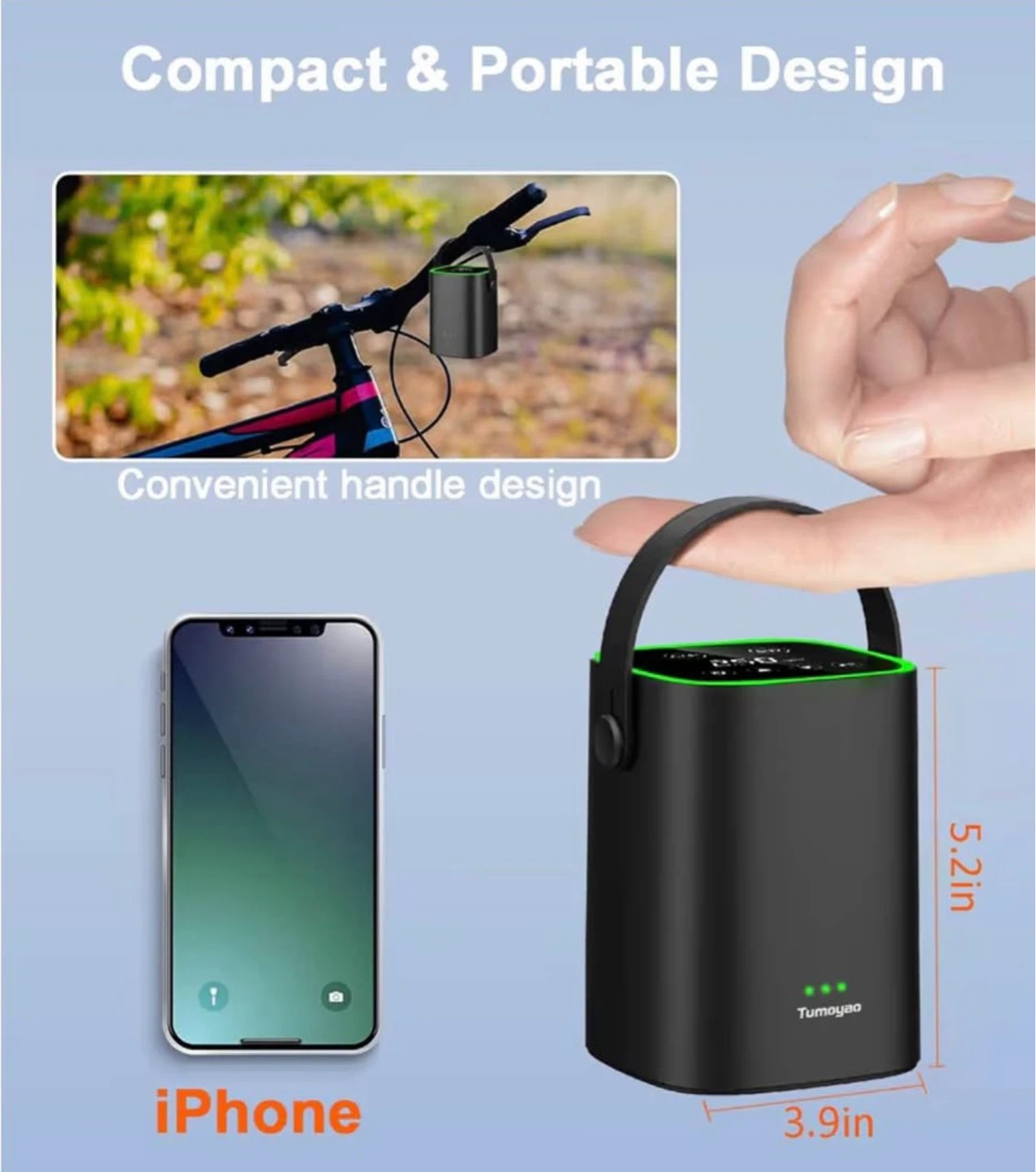 Portable Tire Inflator Fast, Cordless & Easy to Use! - photo 2