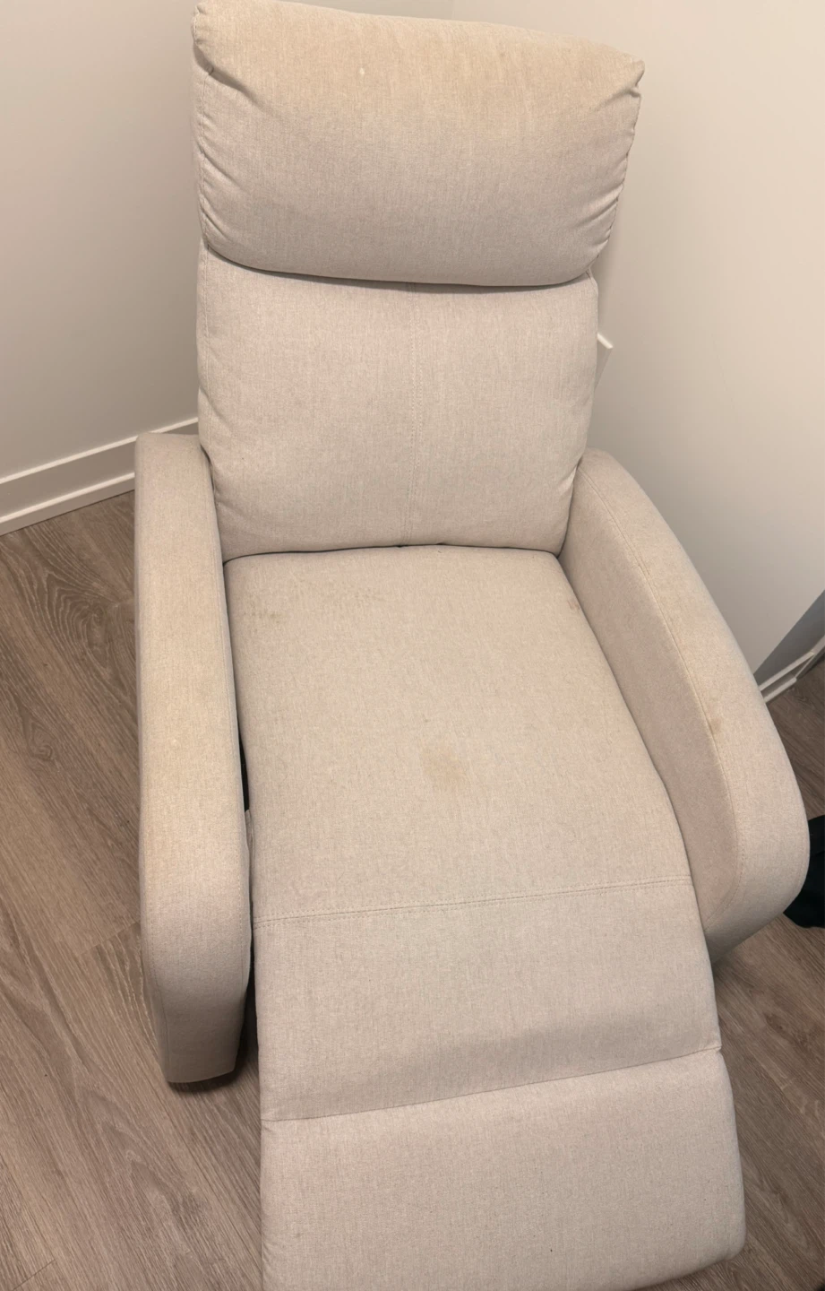 Light Beige Recliner Chair - photo 2