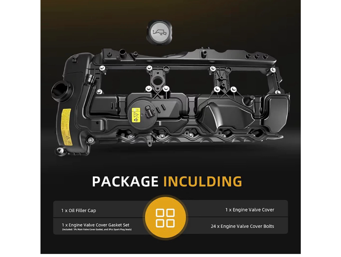 Engine Valve Cover Kit with Gasket and Bolts - photo 5