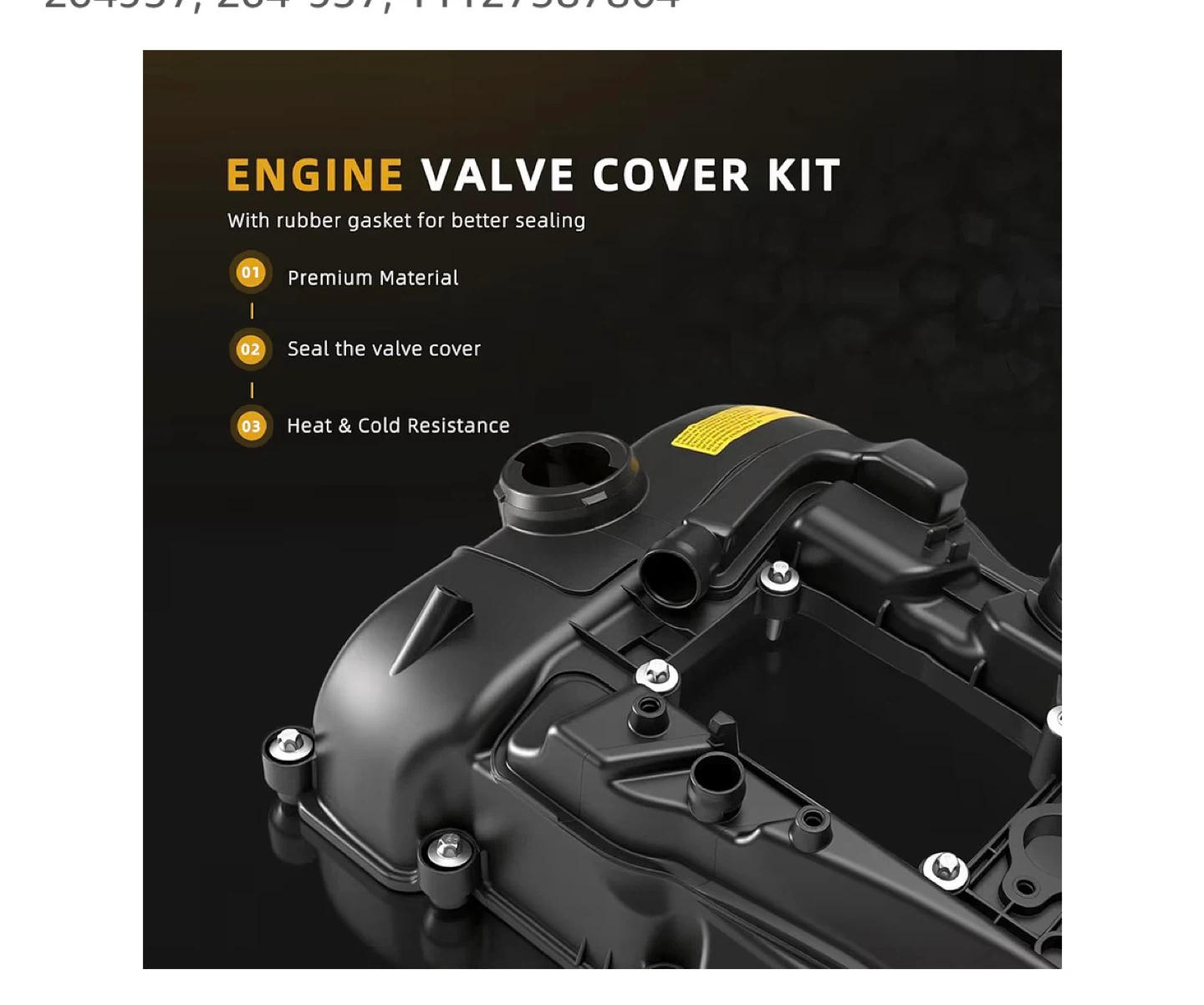 Engine Valve Cover Kit with Gasket and Bolts - photo 4