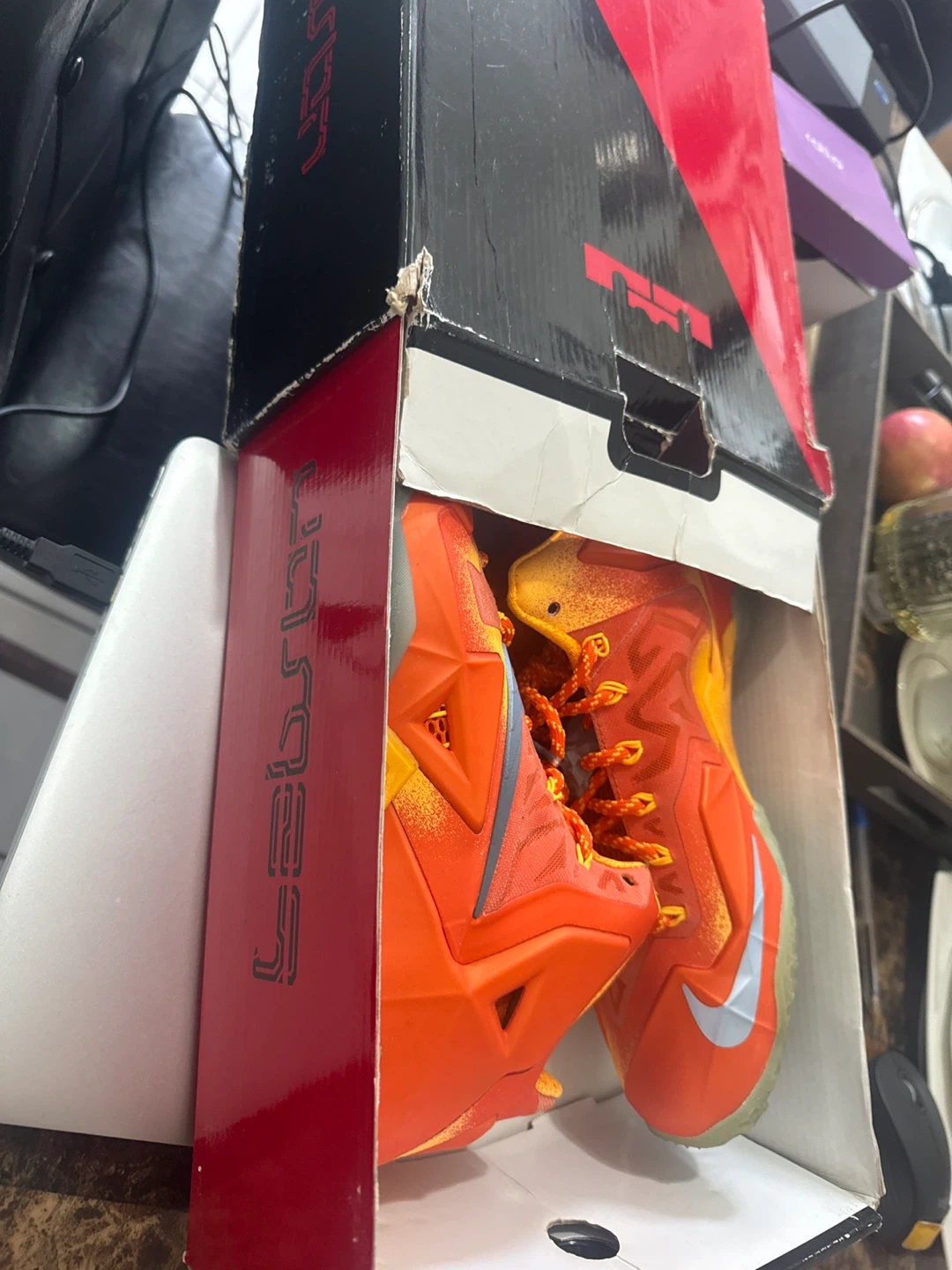 Nike LeBron XI "Preheat" Men's Basketball Shoes - photo 3