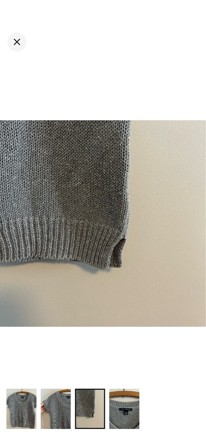 Banana Republic Grey Knit Top Size S - photo 3