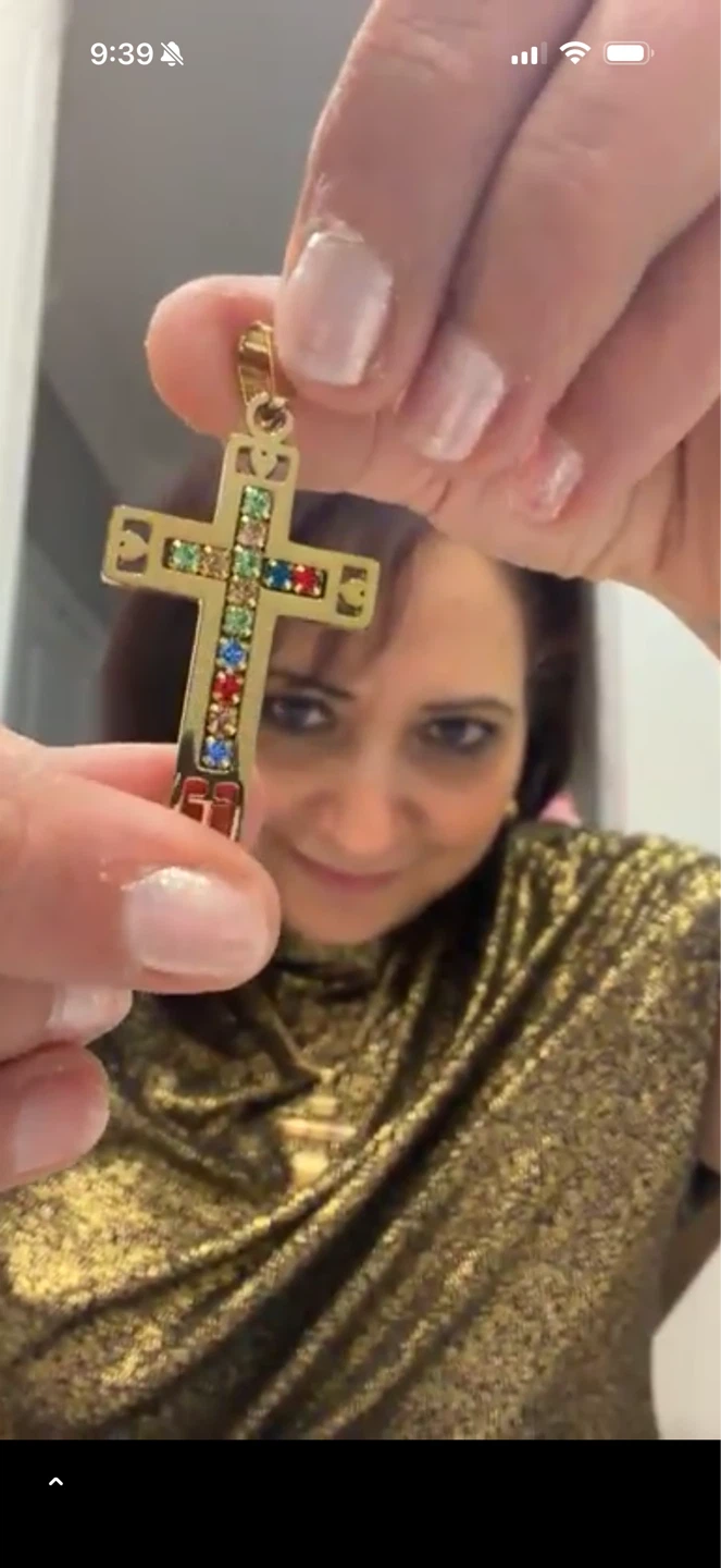 Stainless steel pendant cross