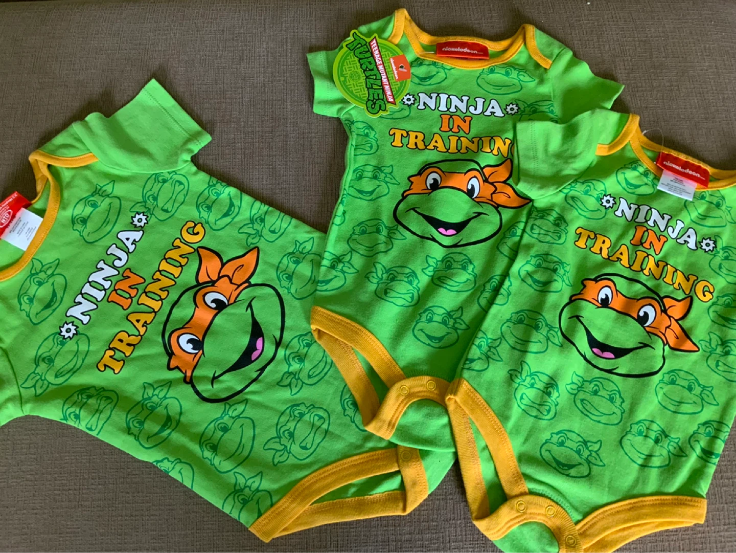 Brand NEW $10 each — Baby Onesie Teenage Mutant Ninja Turtles