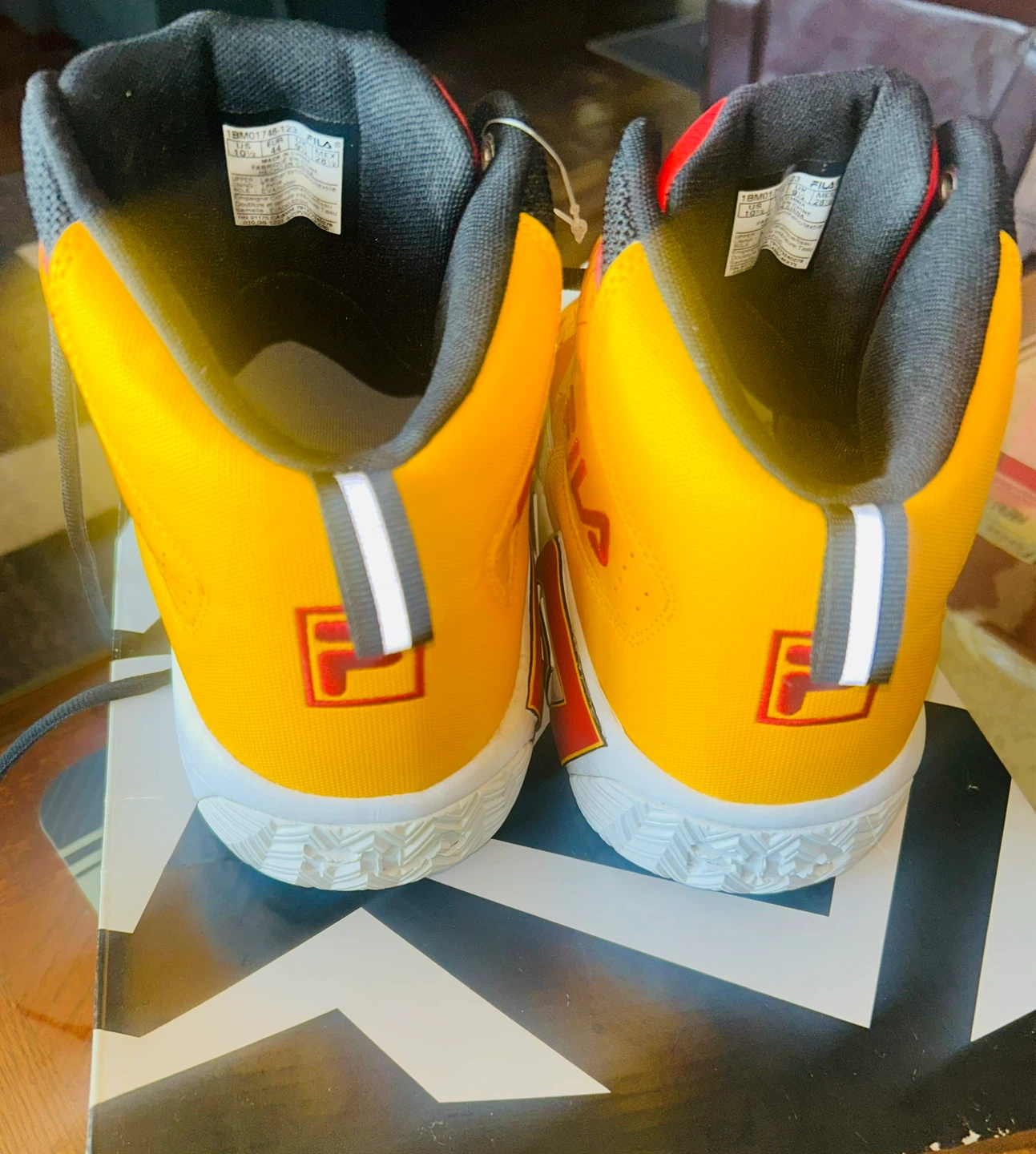 Fila Men's Mid Top Sneakers Yellow Red White - photo 3