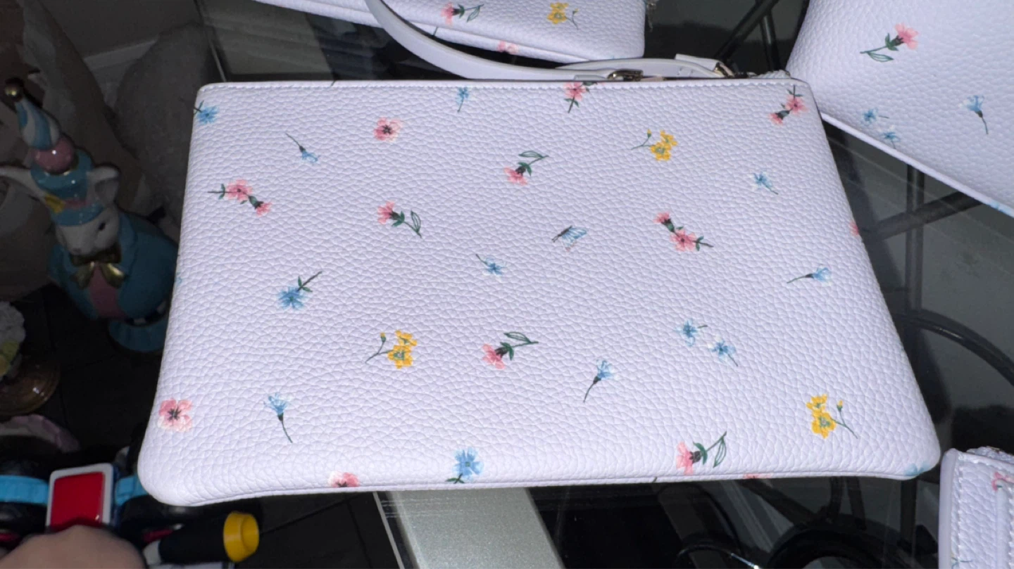Love & Lore Floral Print Cosmetic Bag and Card Holder Set - photo 4