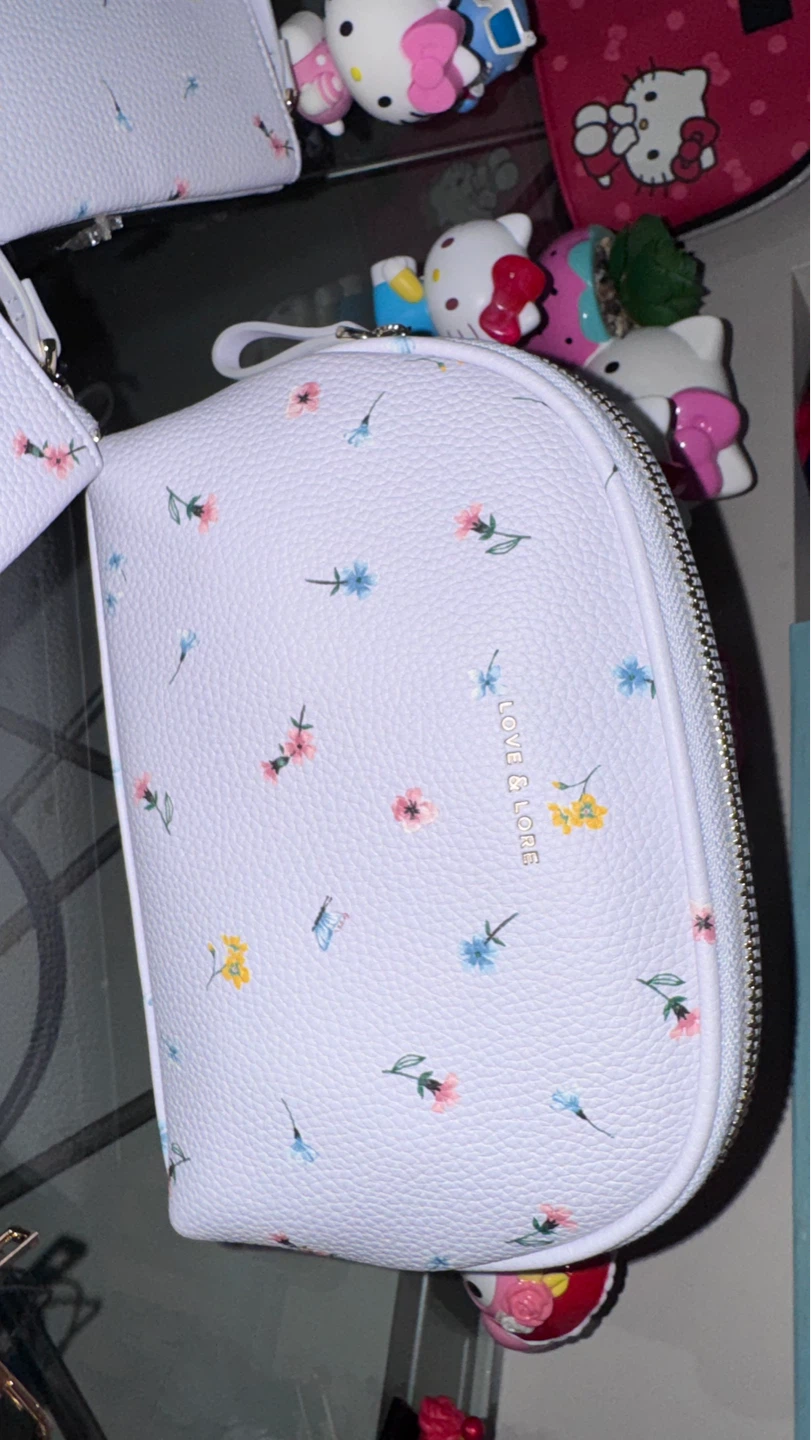 Love & Lore Floral Print Cosmetic Bag and Card Holder Set - photo 2