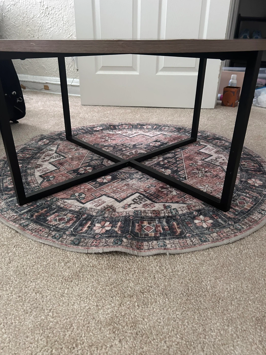 Round Wood Coffee Table - photo 2