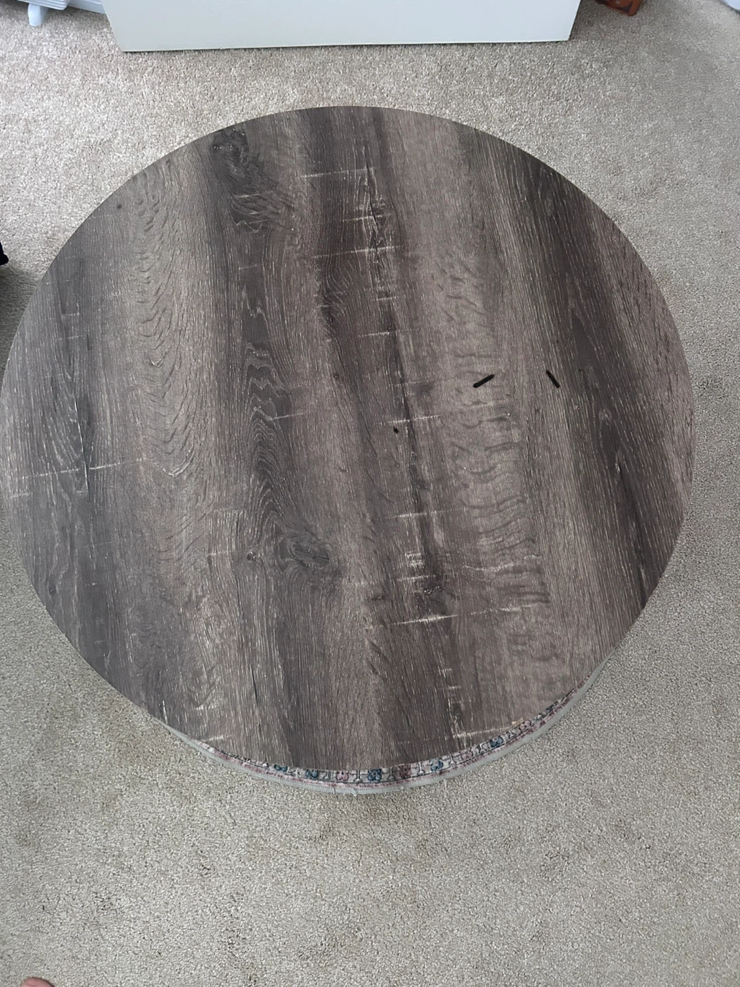 Round Wood Coffee Table - photo 3