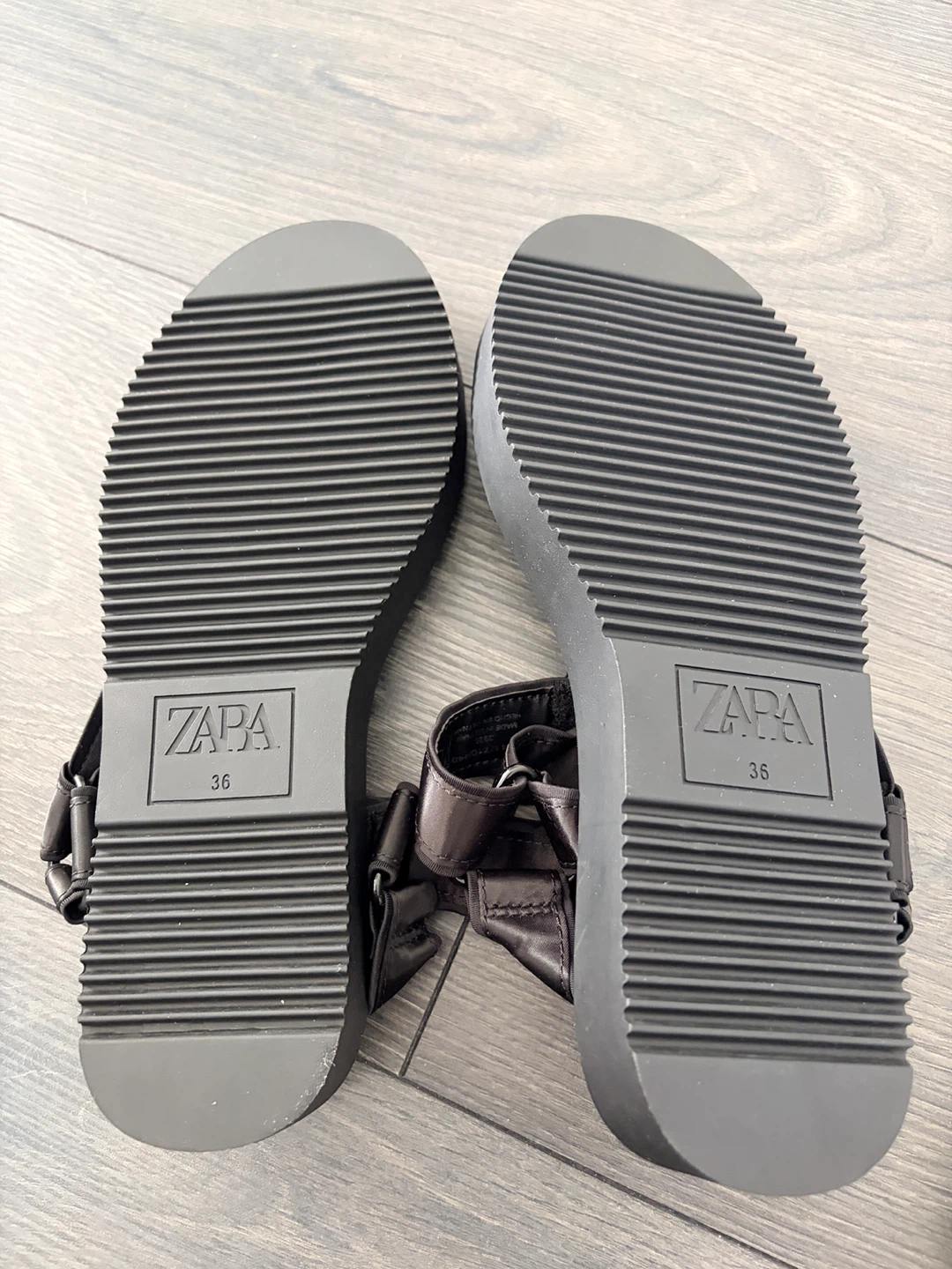 ZARA Black Platform Sandals Size 36 - photo 3