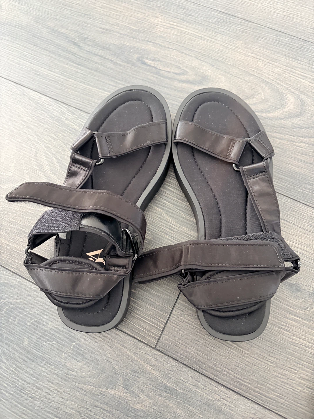 ZARA Black Platform Sandals Size 36