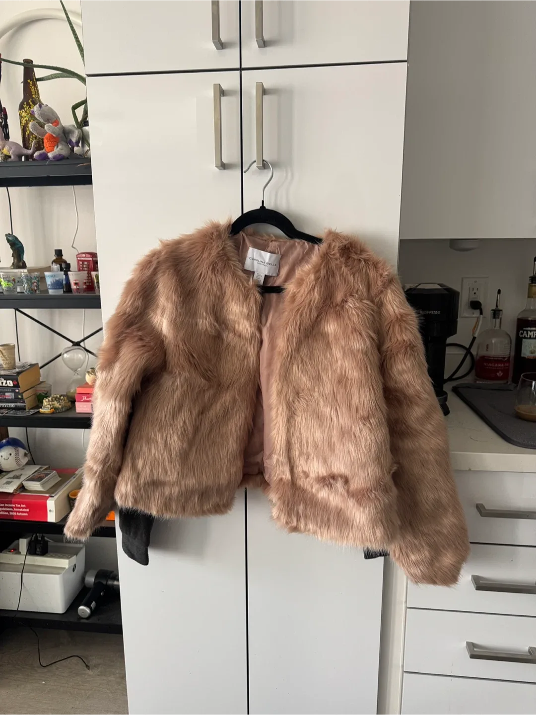 Pink Faux Fur Jacket - Size M