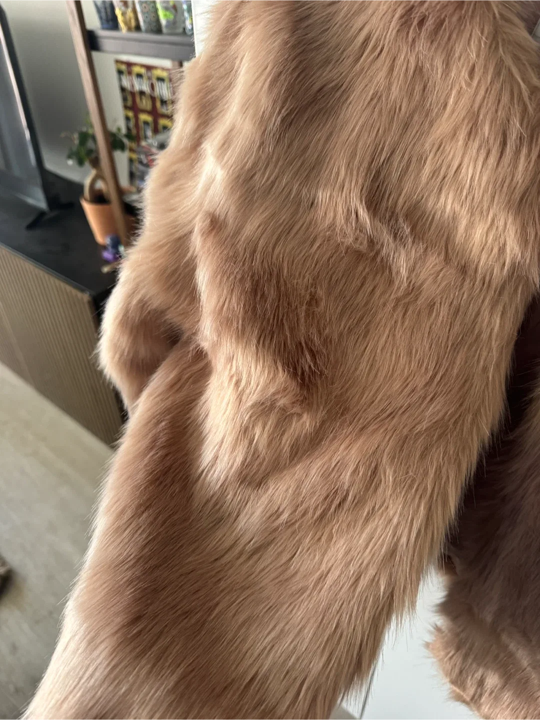 Pink Faux Fur Jacket - Size M - photo 2