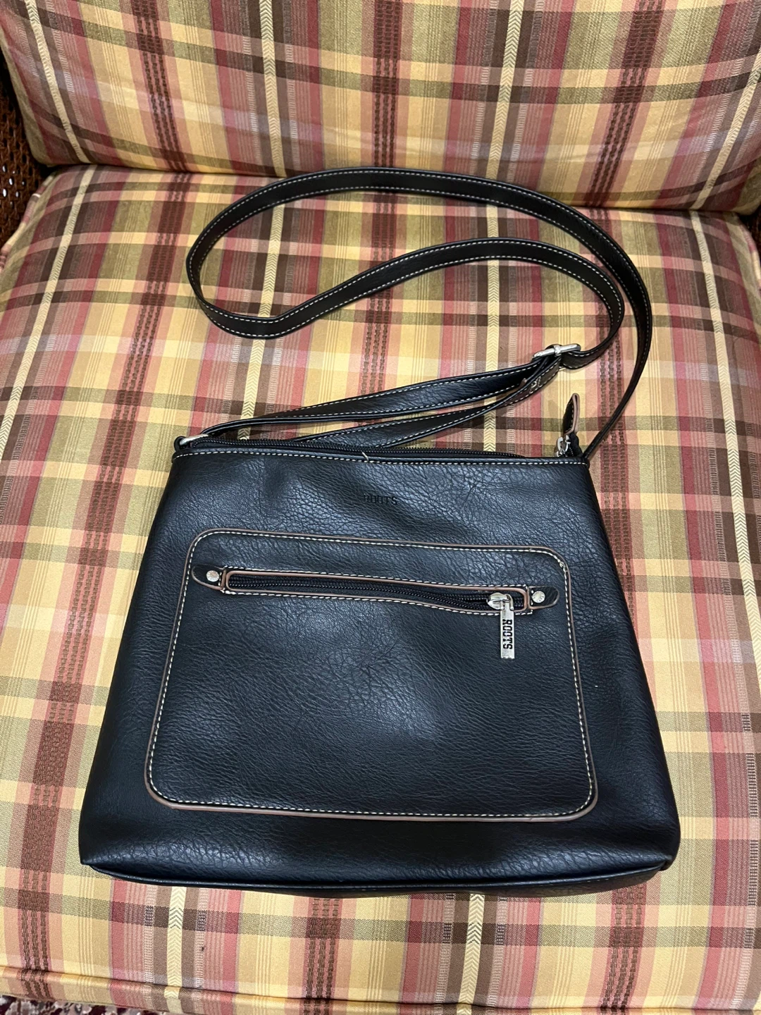 Roots Black Faux Leather Crossbody Bag - photo 2