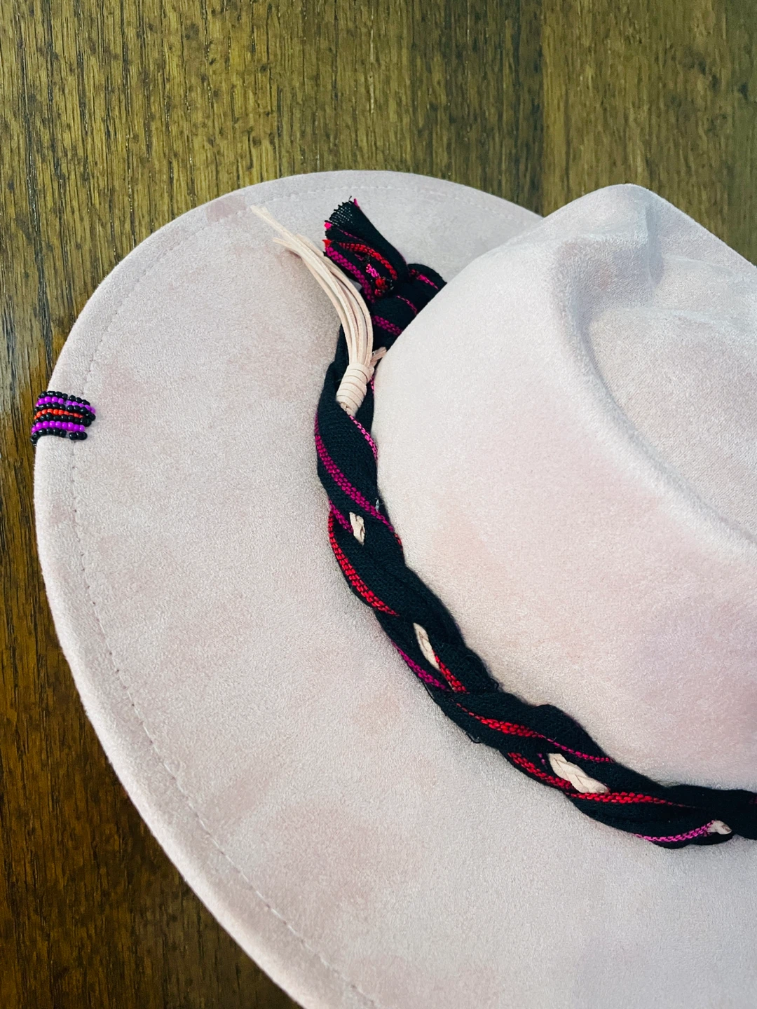 NEW Pink Wide Brim Hat with Heart Crown - photo 4