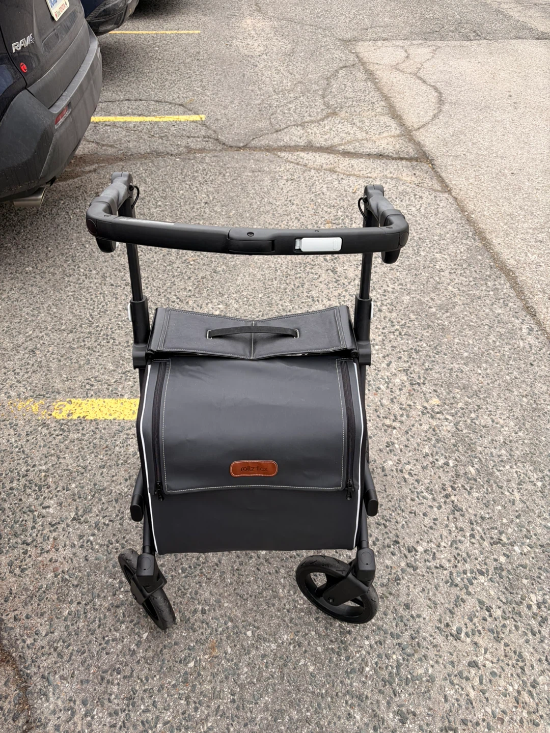 Rollz Flex Rollator Walker with Seat and Bag - will deliver