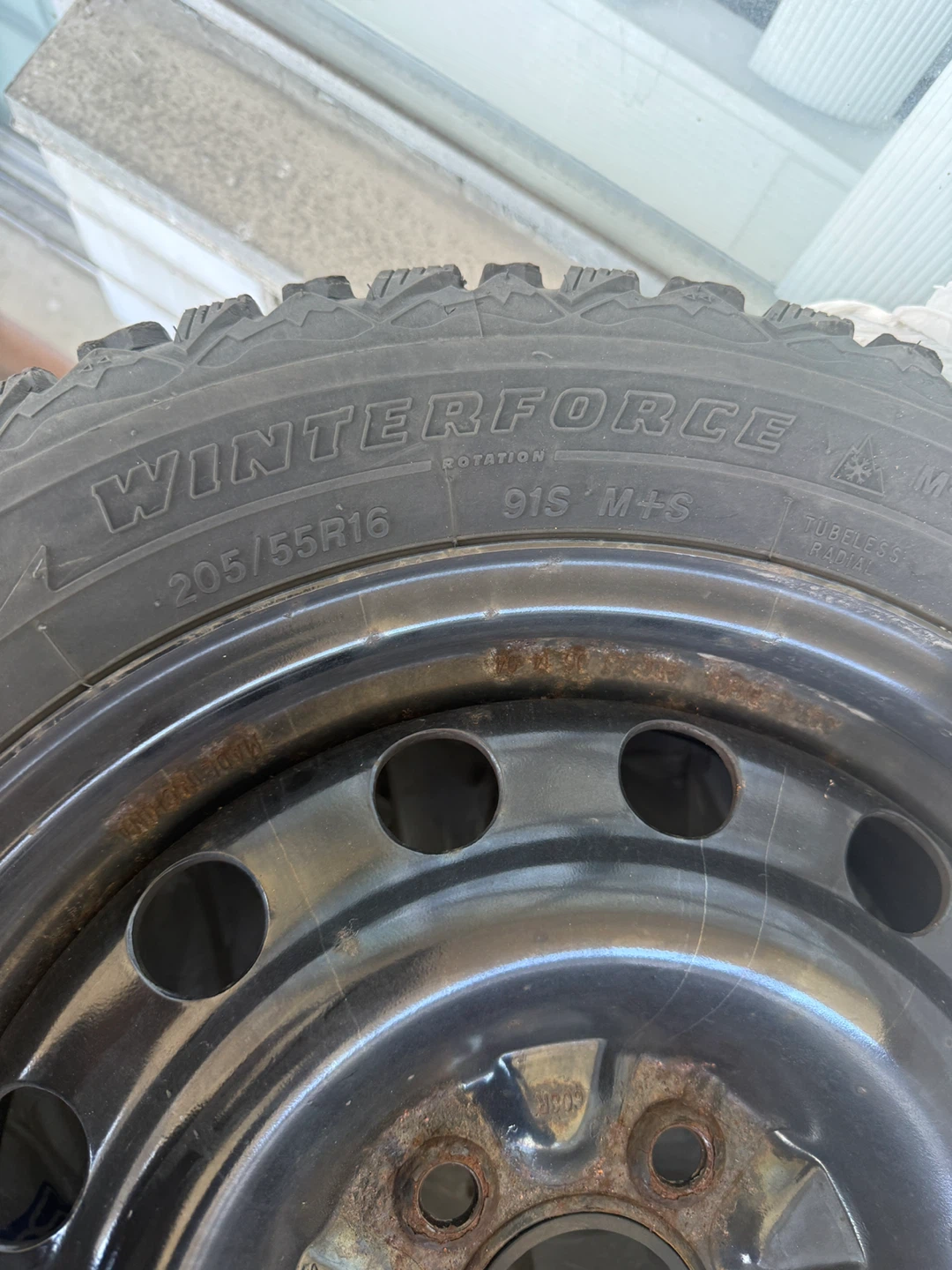 Winterforce 205/55R16 Winter Tires with Rims - photo 3