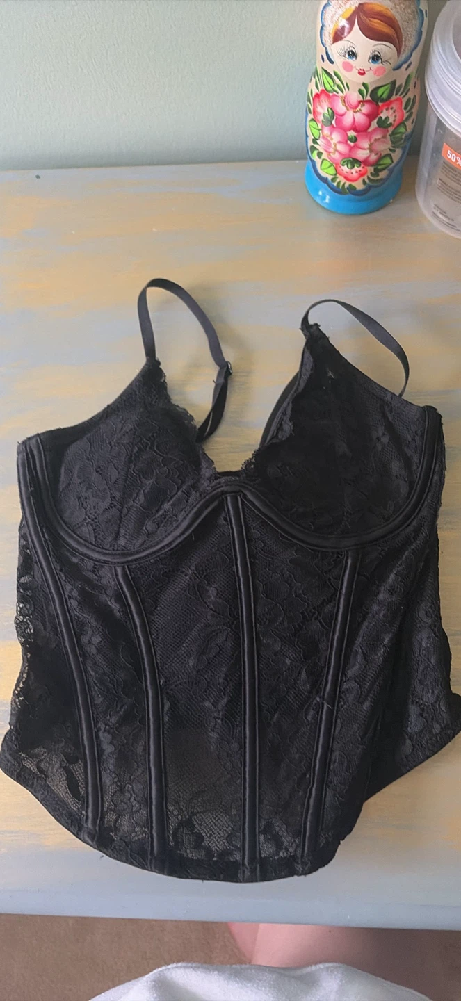 Black Lace Corset TP/XS