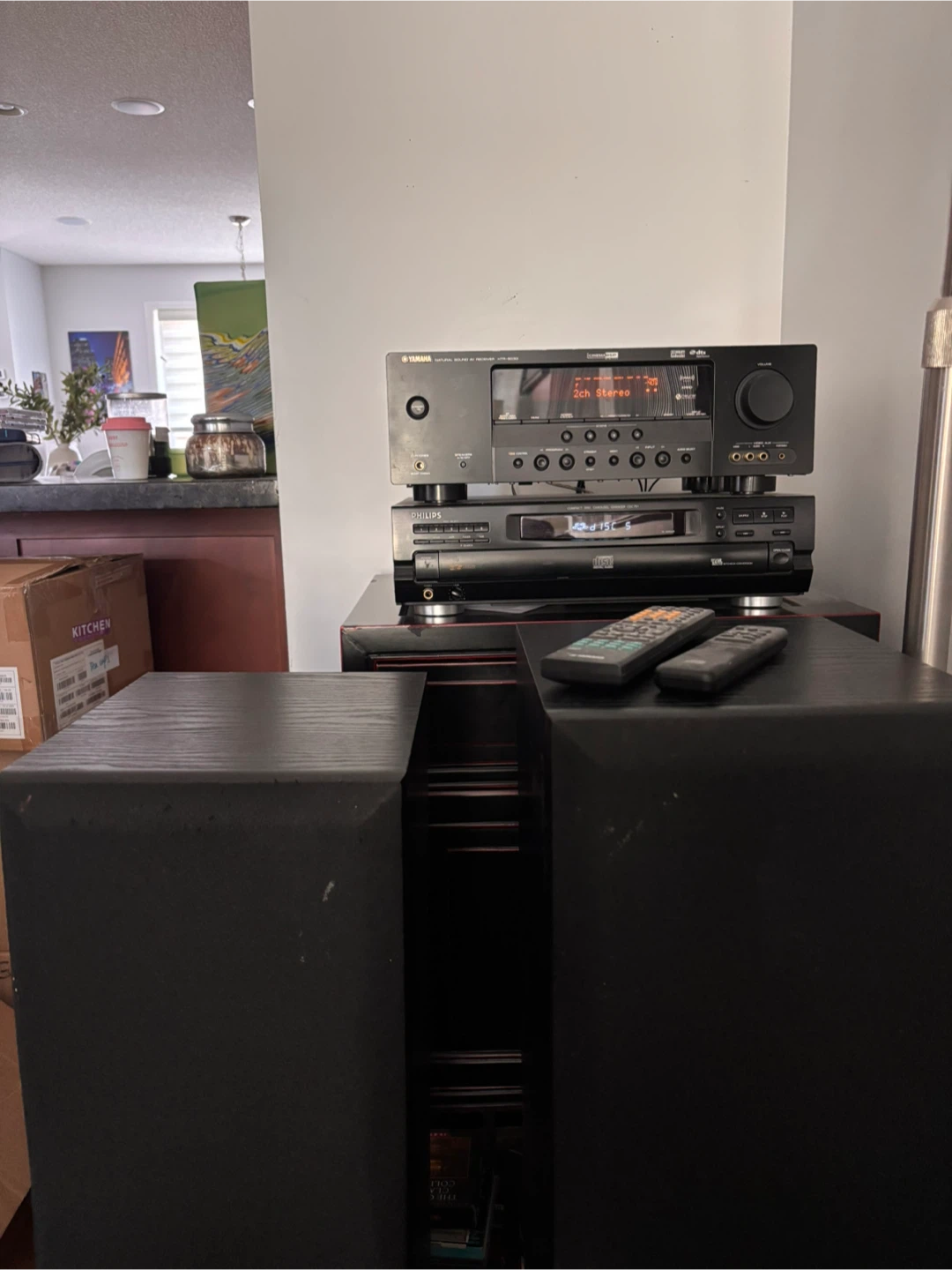 Yamaha Receiver HTR-6030, Philips CD Player and speakers