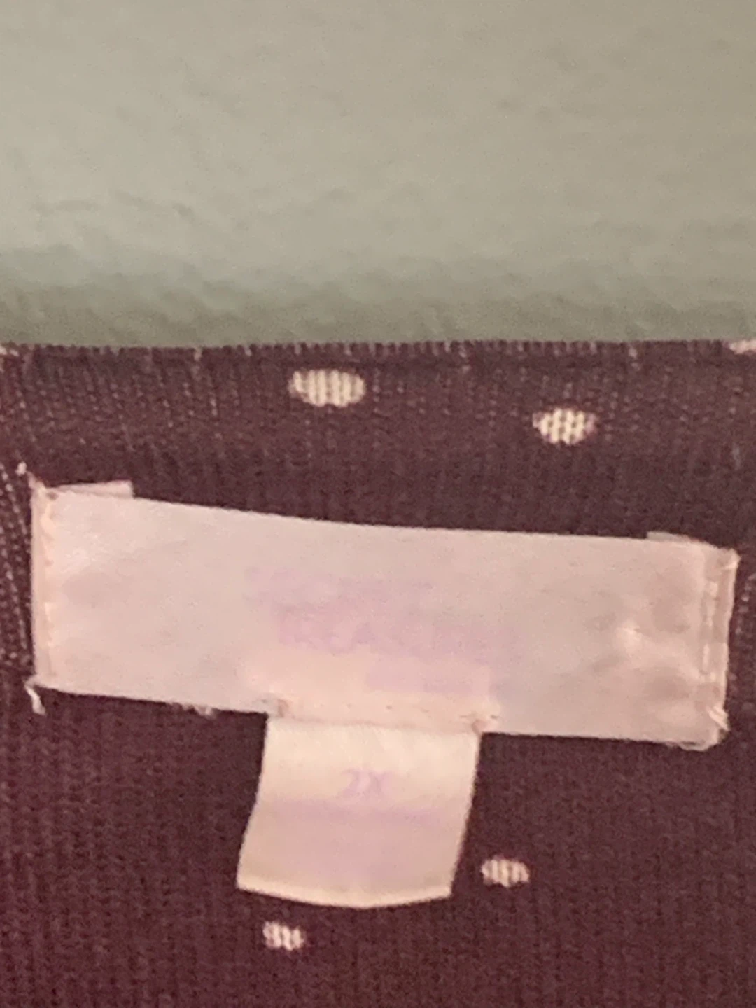 Purple Polka Dot Pajama Top 2X - photo 3