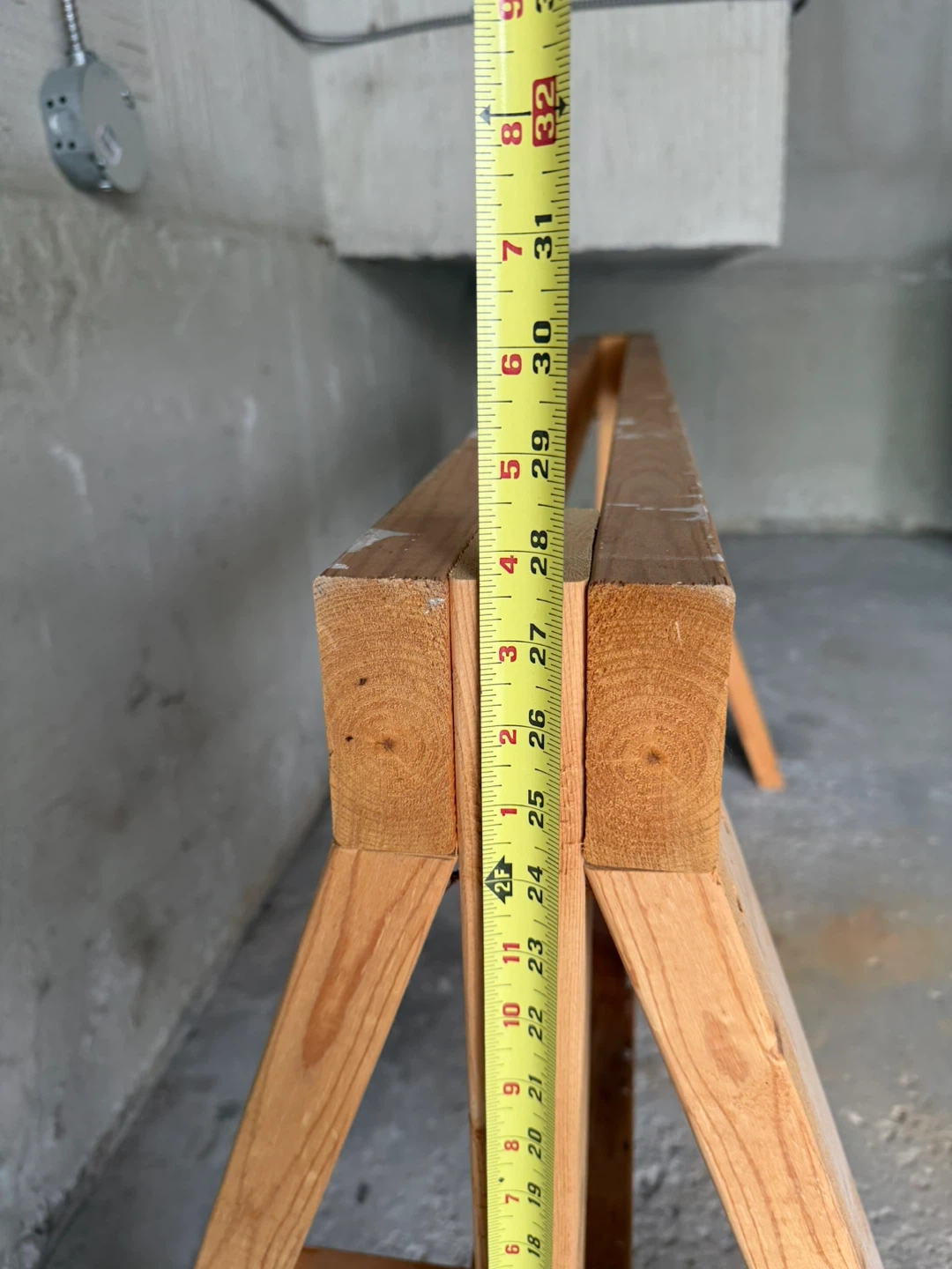 Wooden Sawhorses (2 Pairs) - photo 2