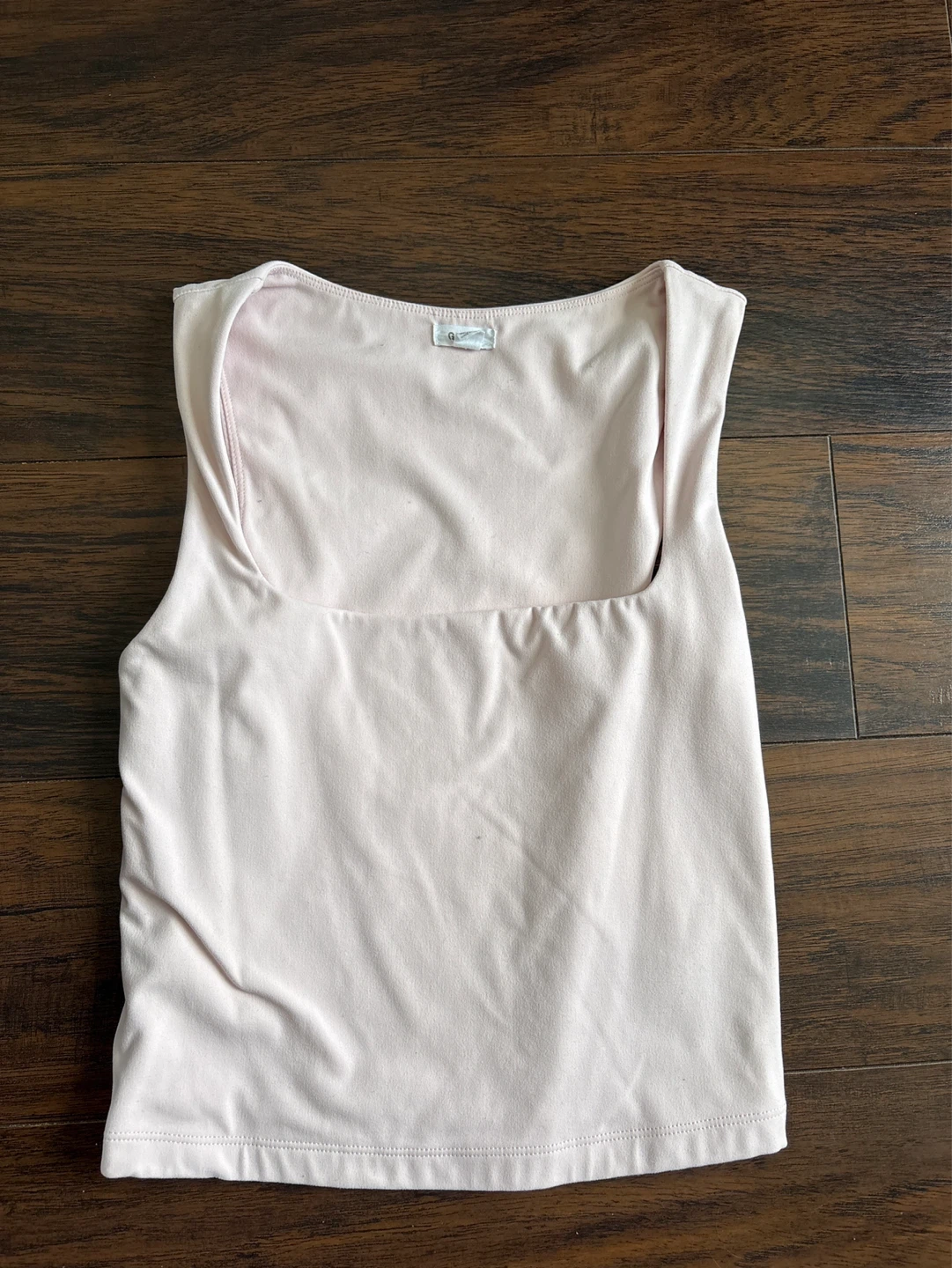 Garage Contour Pink Square Neck Tank Top